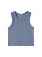 Rylee + Cru Ribbed Tank - Heathered Marine