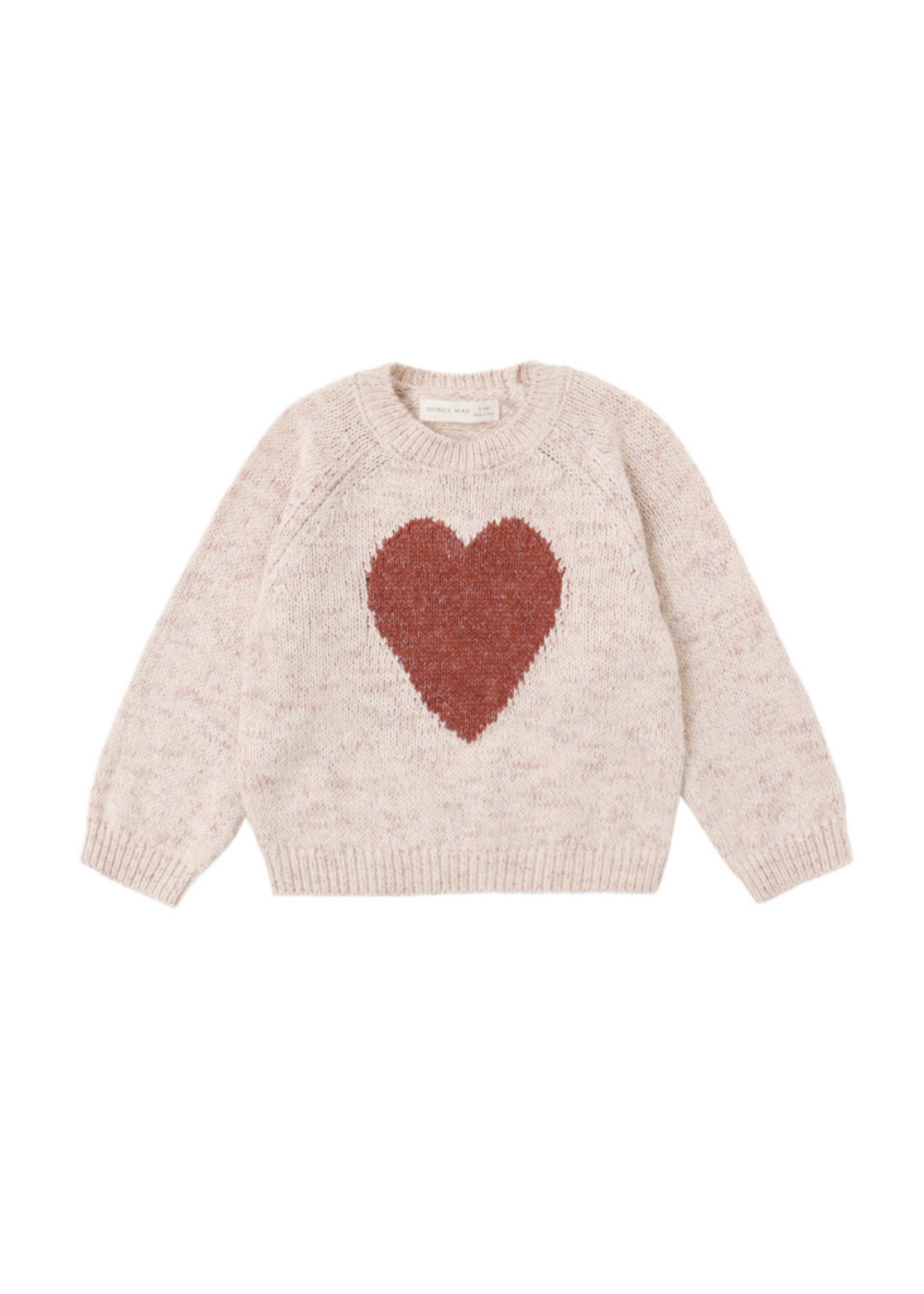 Quincy Mae Knit Sweater - Red Heart