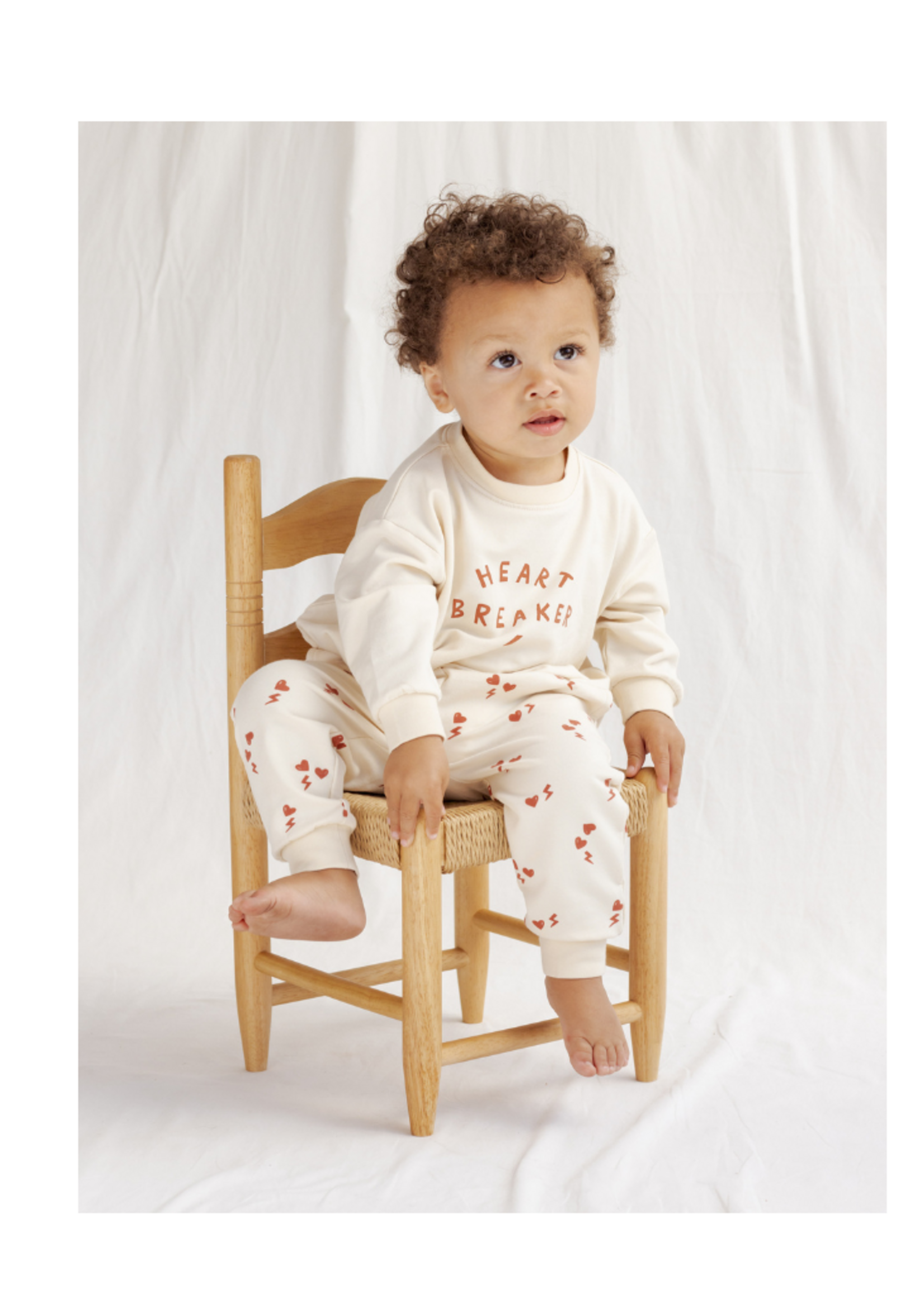 Quincy Mae Relaxed Sweatpant - Electric Heart