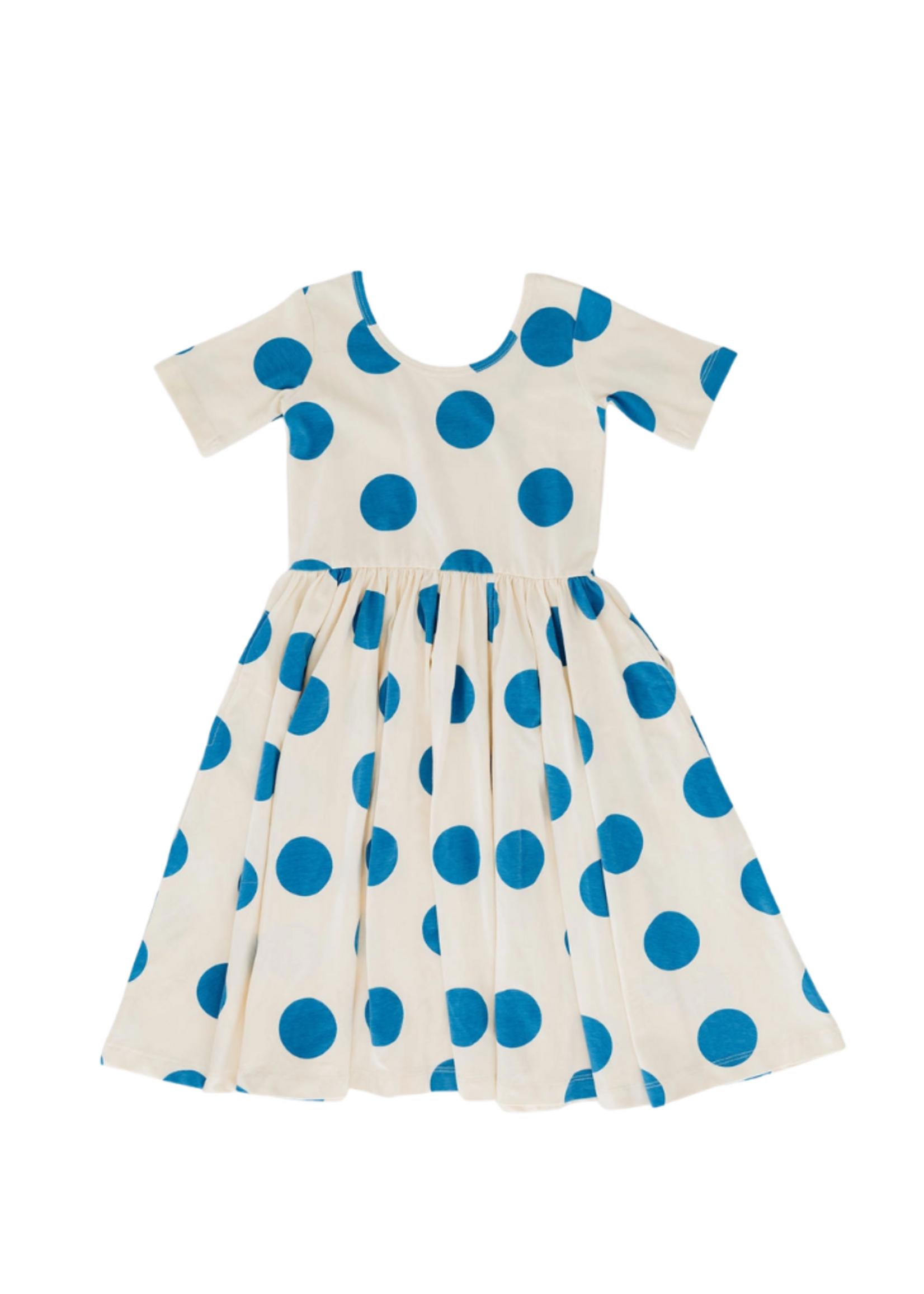 Good Apples Kids Blue Dots Twirl Dress