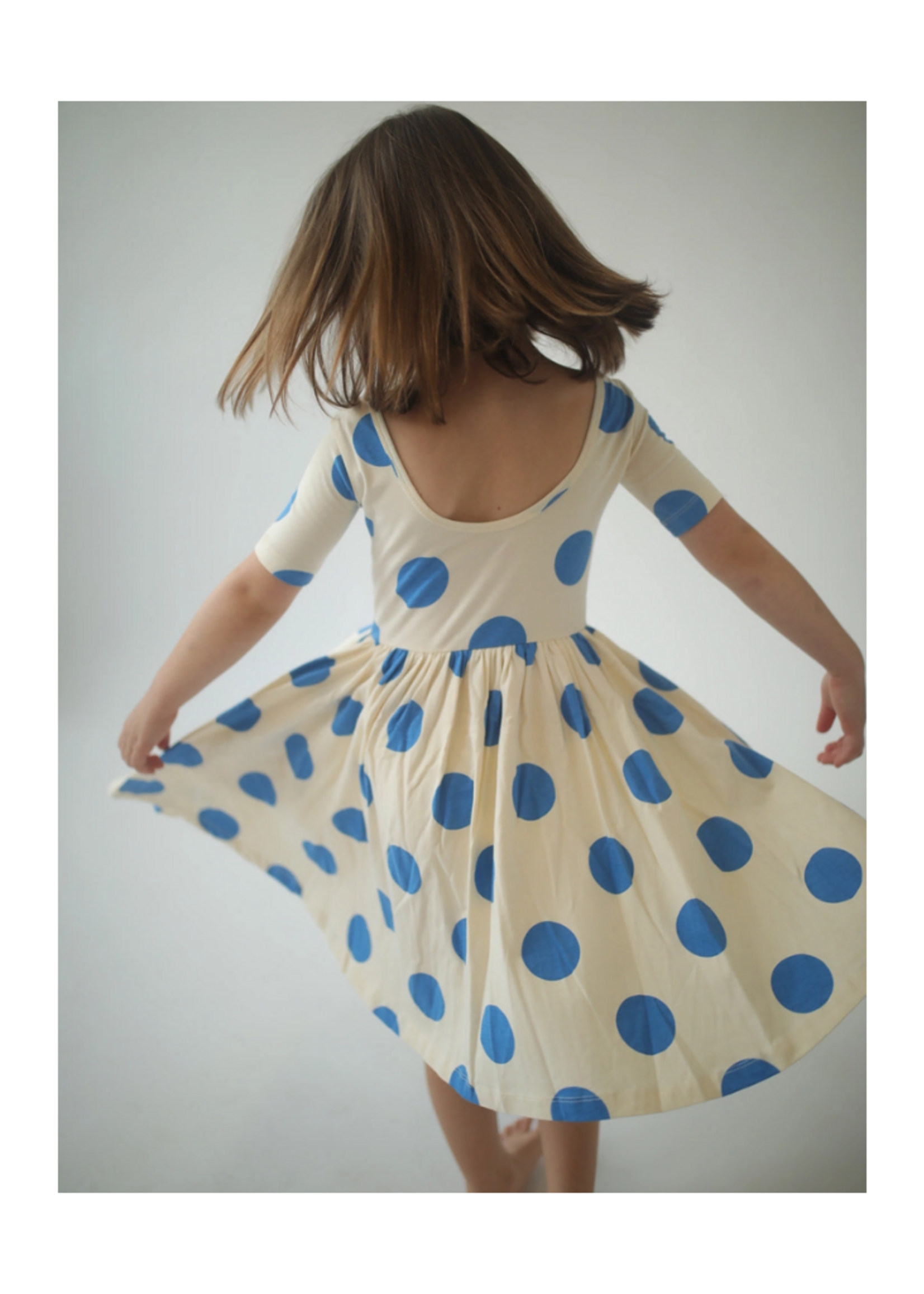 Good Apples Kids Blue Dots Twirl Dress