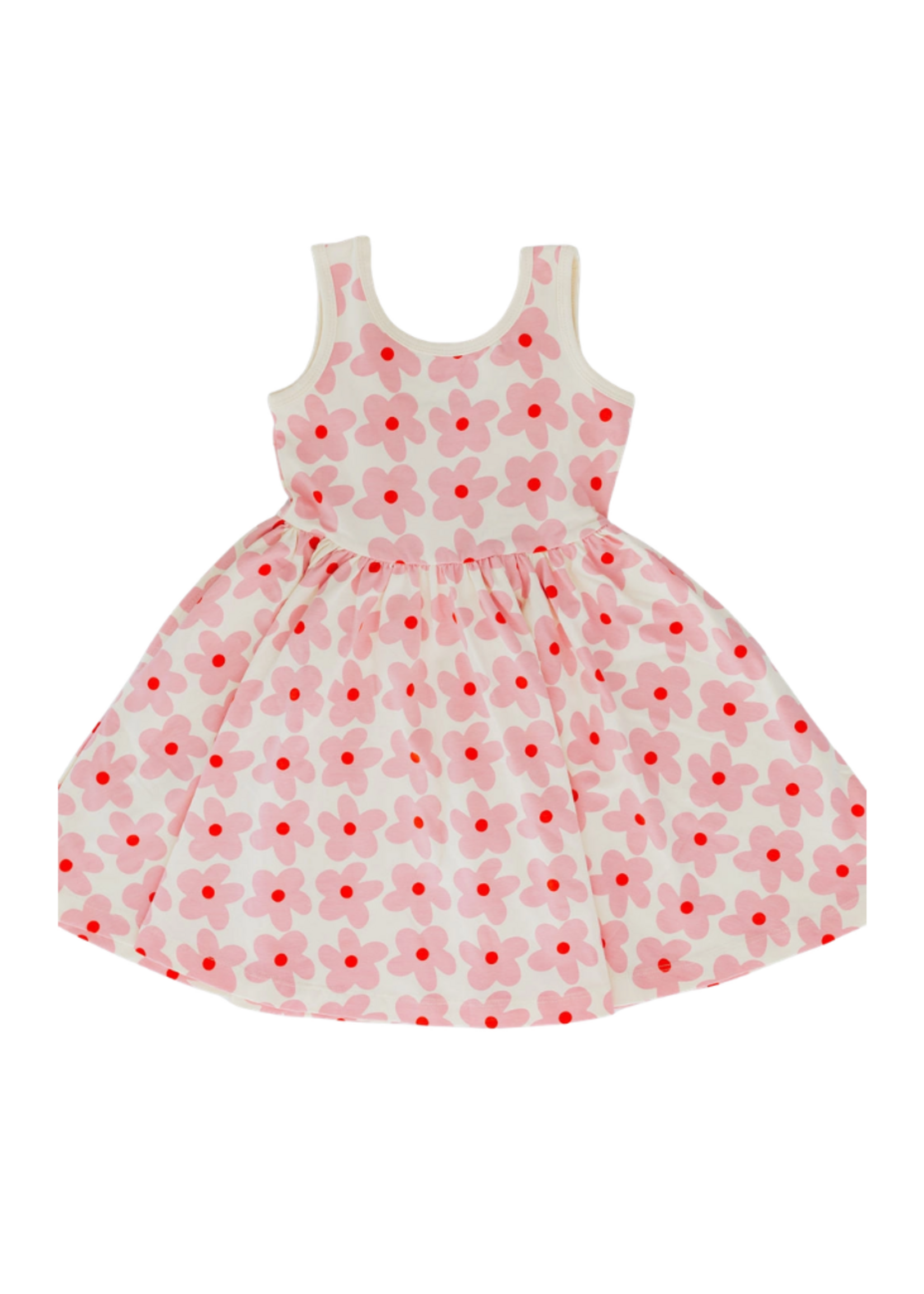 Good Apples Kids Pink Daisies Twirl Dress