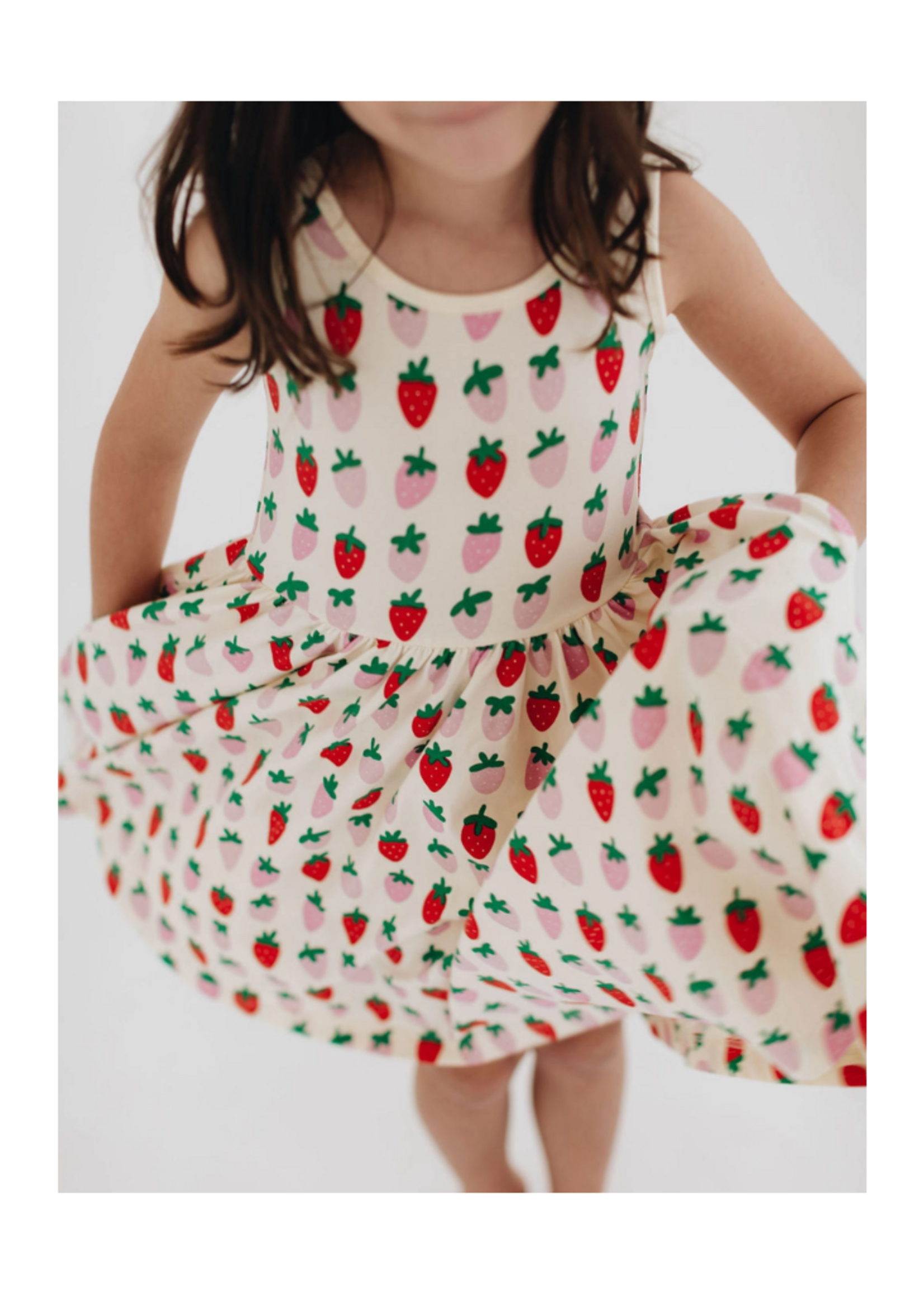 Good Apples Kids Strawberry Blush Twirl Dress