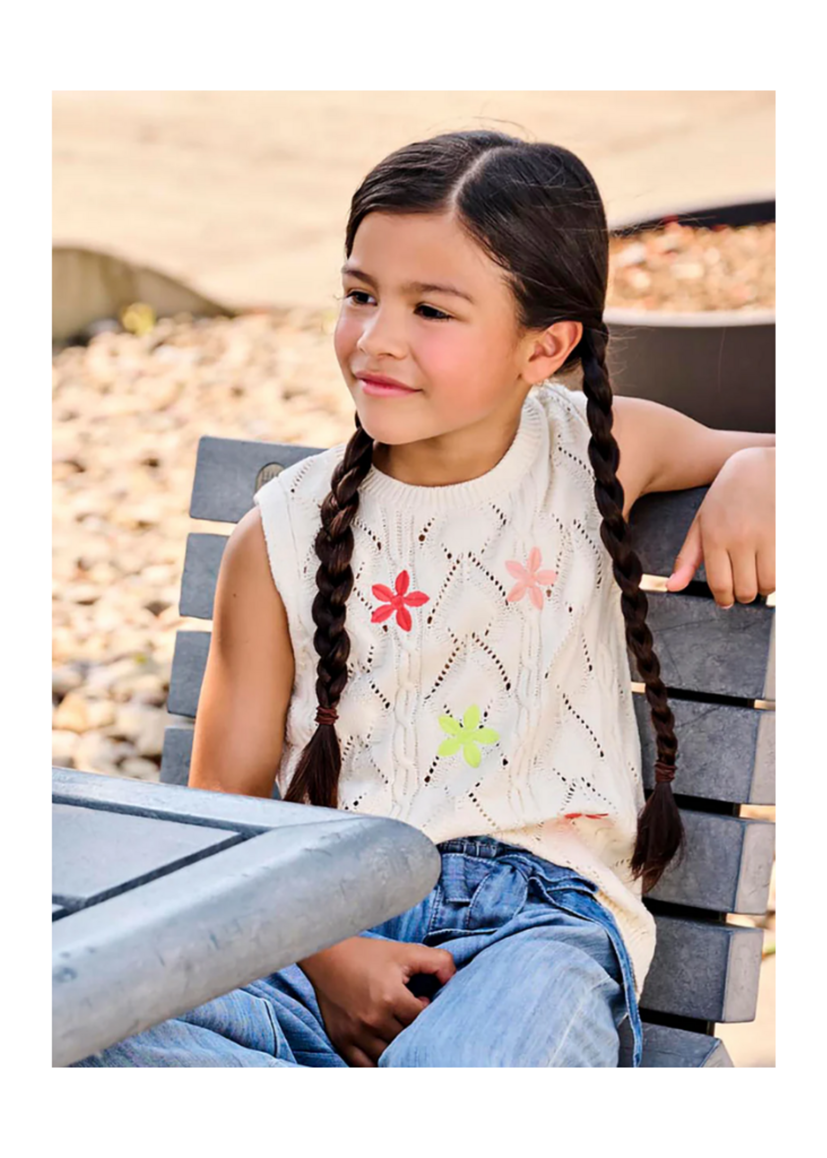 Hatley Flower Crochet Top
