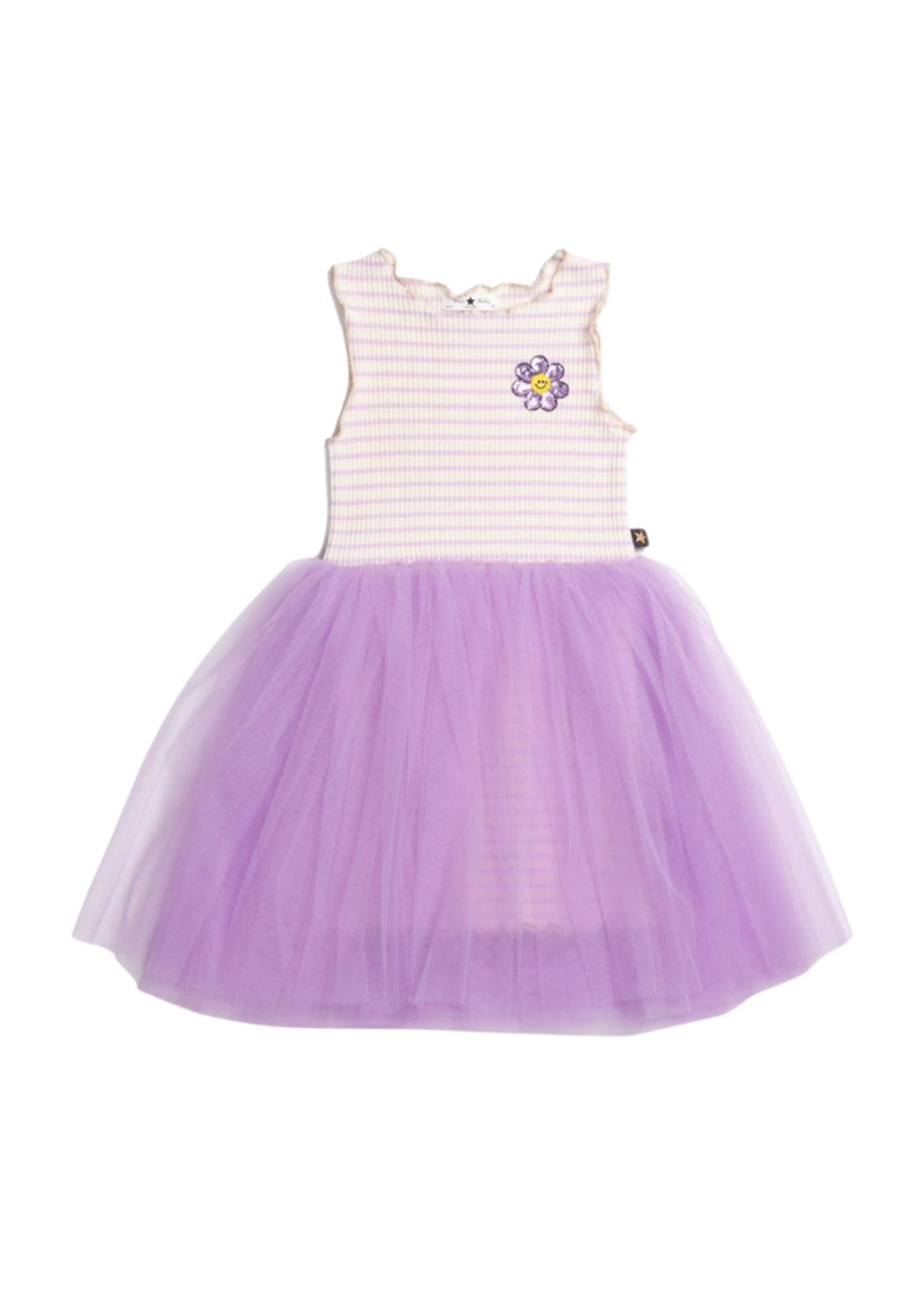 Petite Hailey Daisy Stripe Tutu Dress