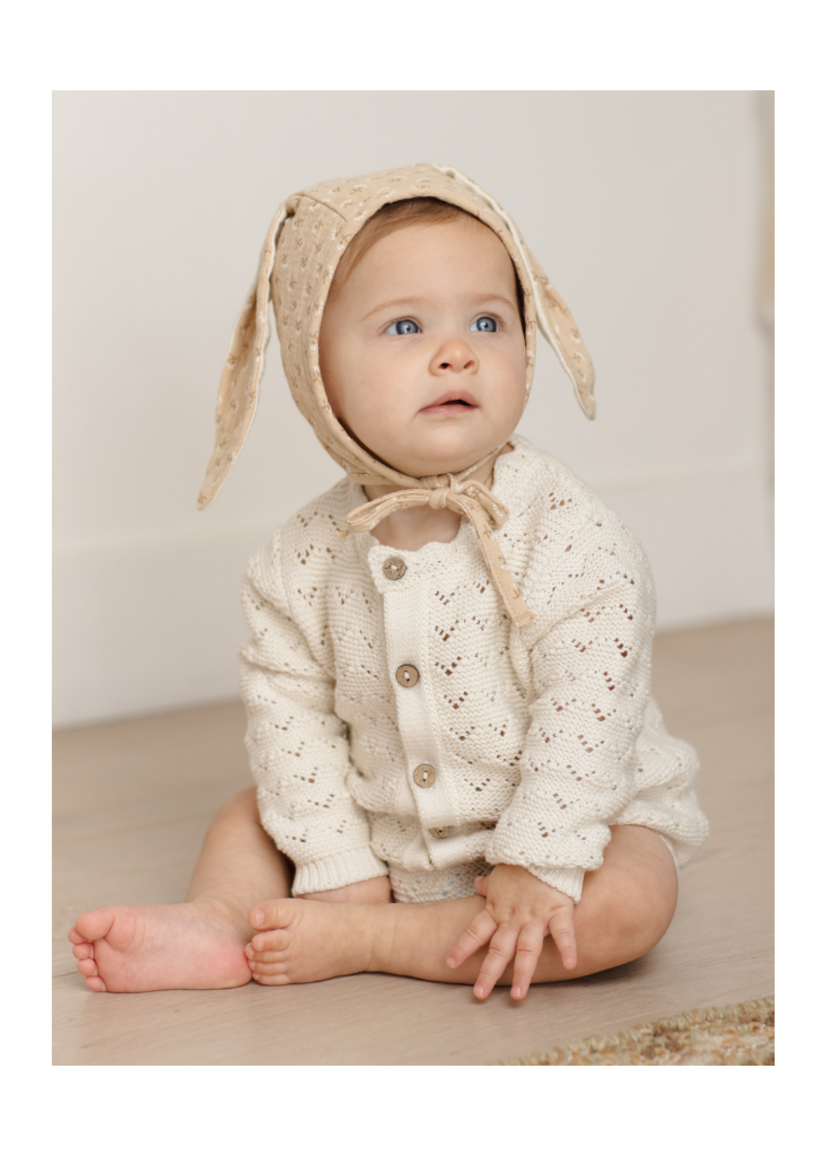 Quincy Mae Knit Cardigan - Natural