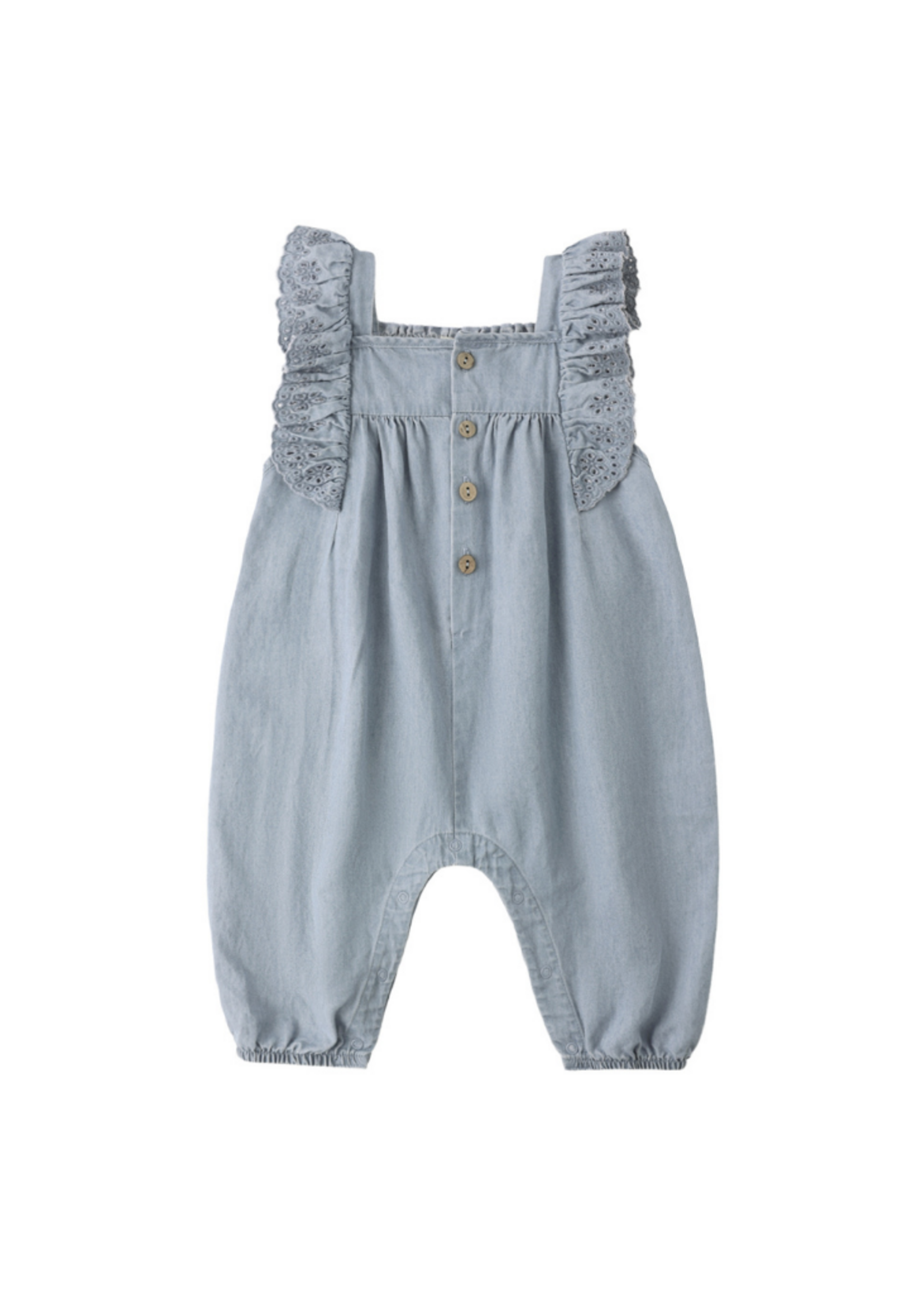 Quincy Mae Nova Romper - Chambray