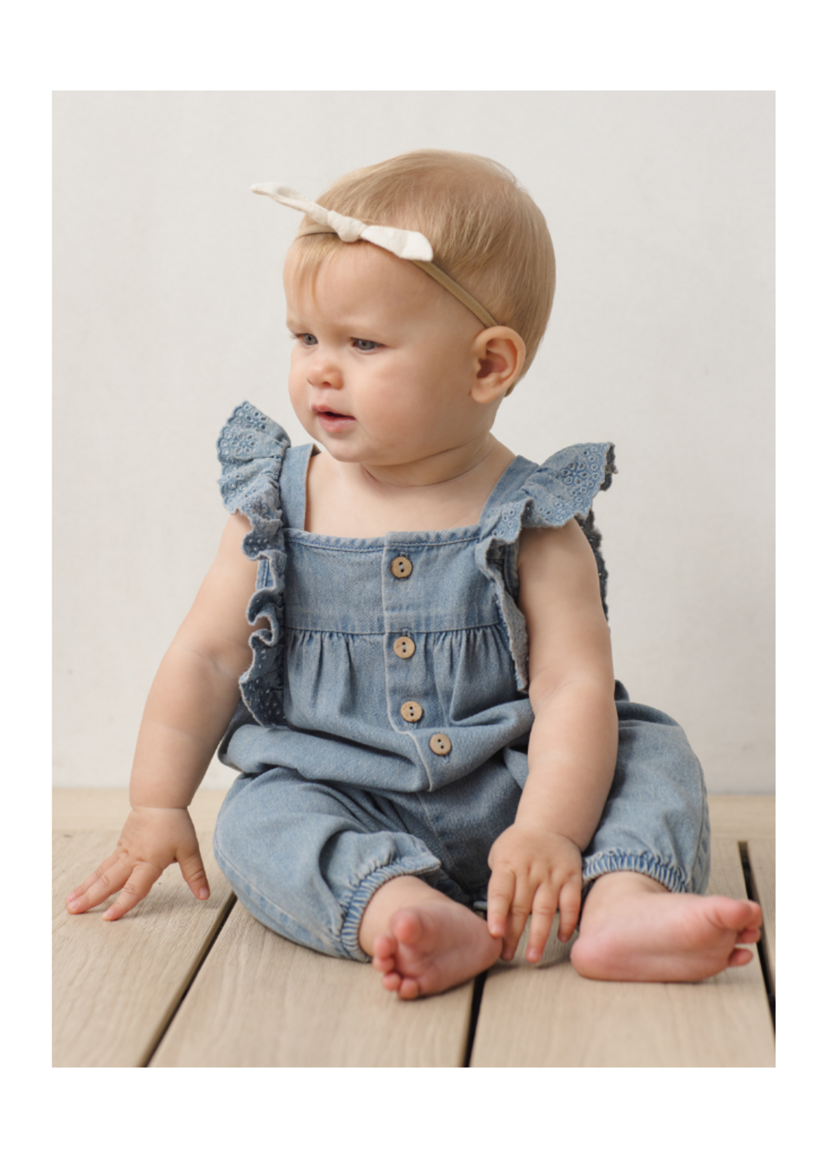 Quincy Mae Nova Romper - Chambray