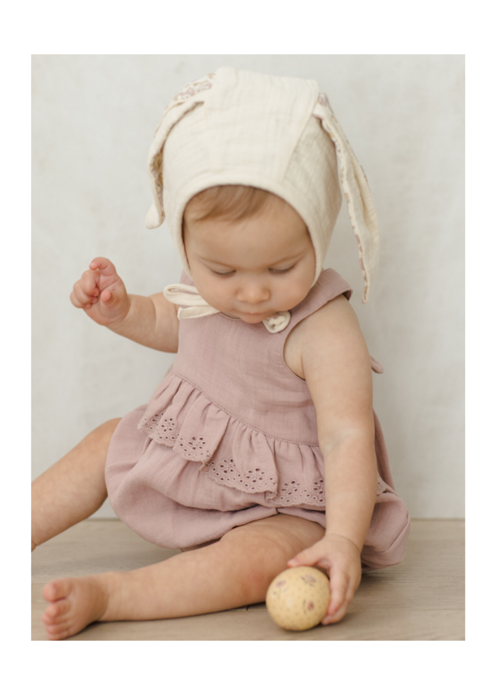 Quincy Mae Penny Romper - Mauve