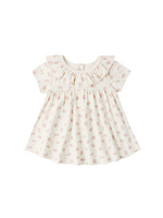 Quincy Mae Ruffle Collar Jersey Dress - Flower Field