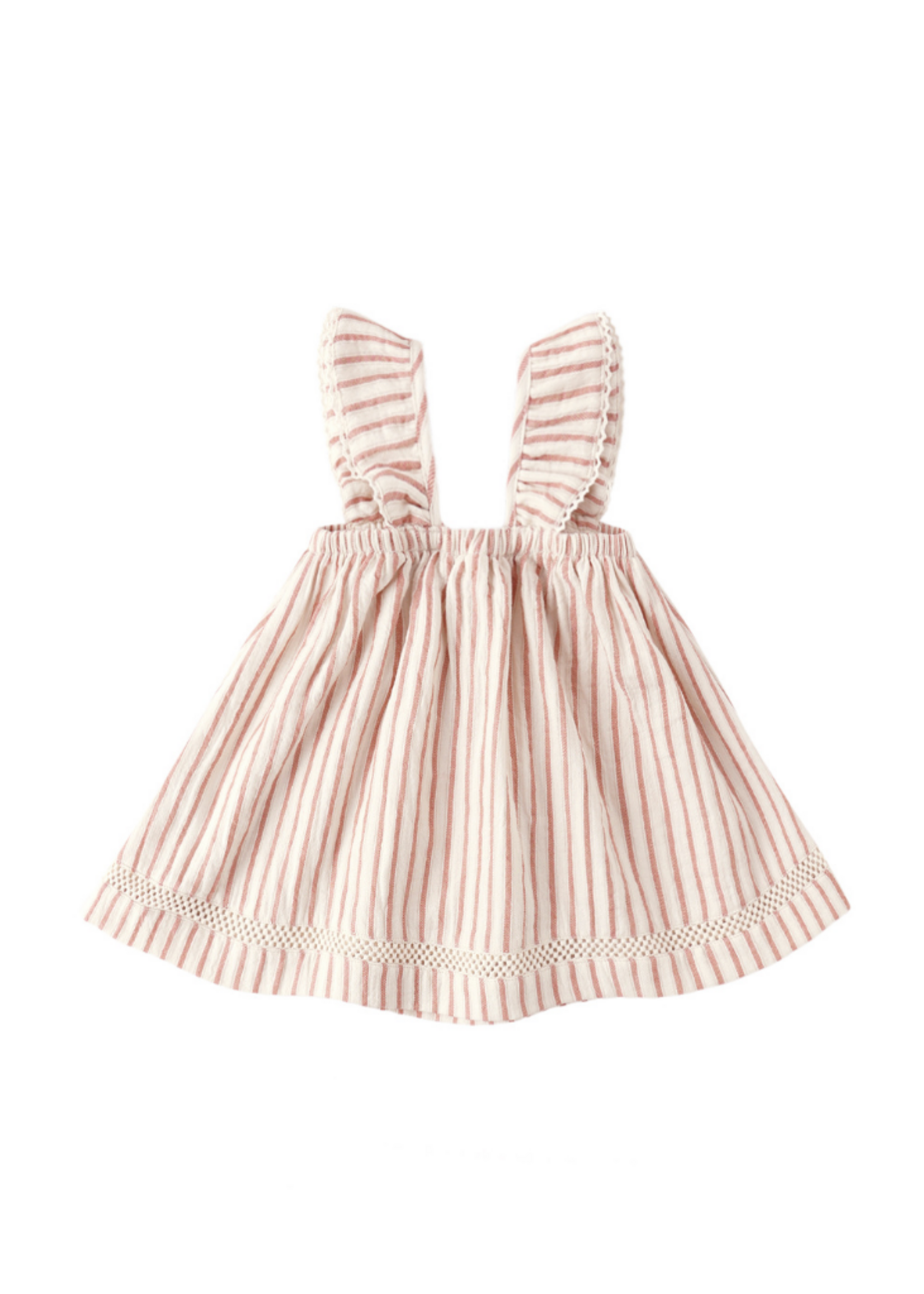 Quincy Mae Ruffle Tank Dress - Vintage Stripe