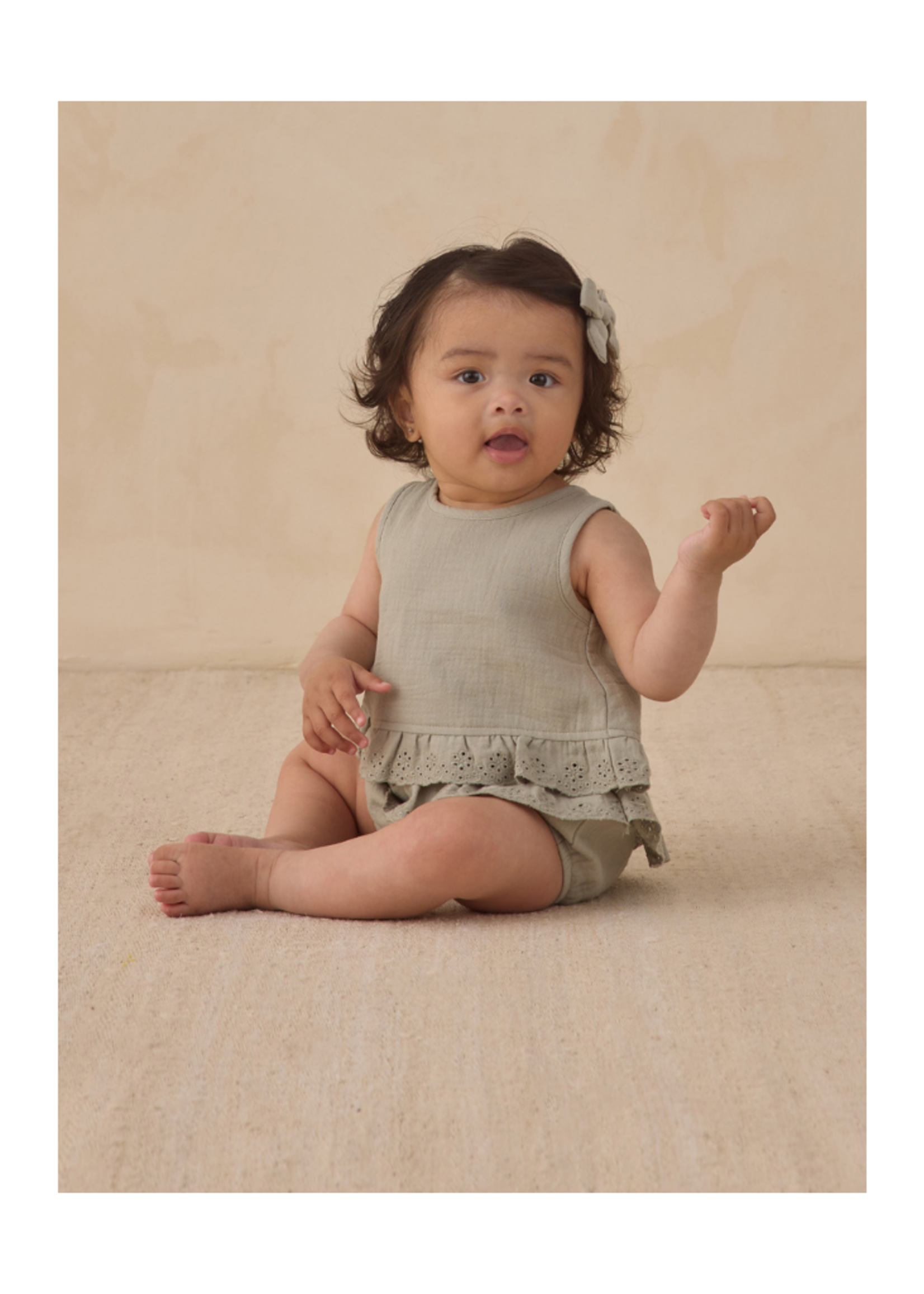 Quincy Mae Ruffled Tulip Top + Bloomer Set