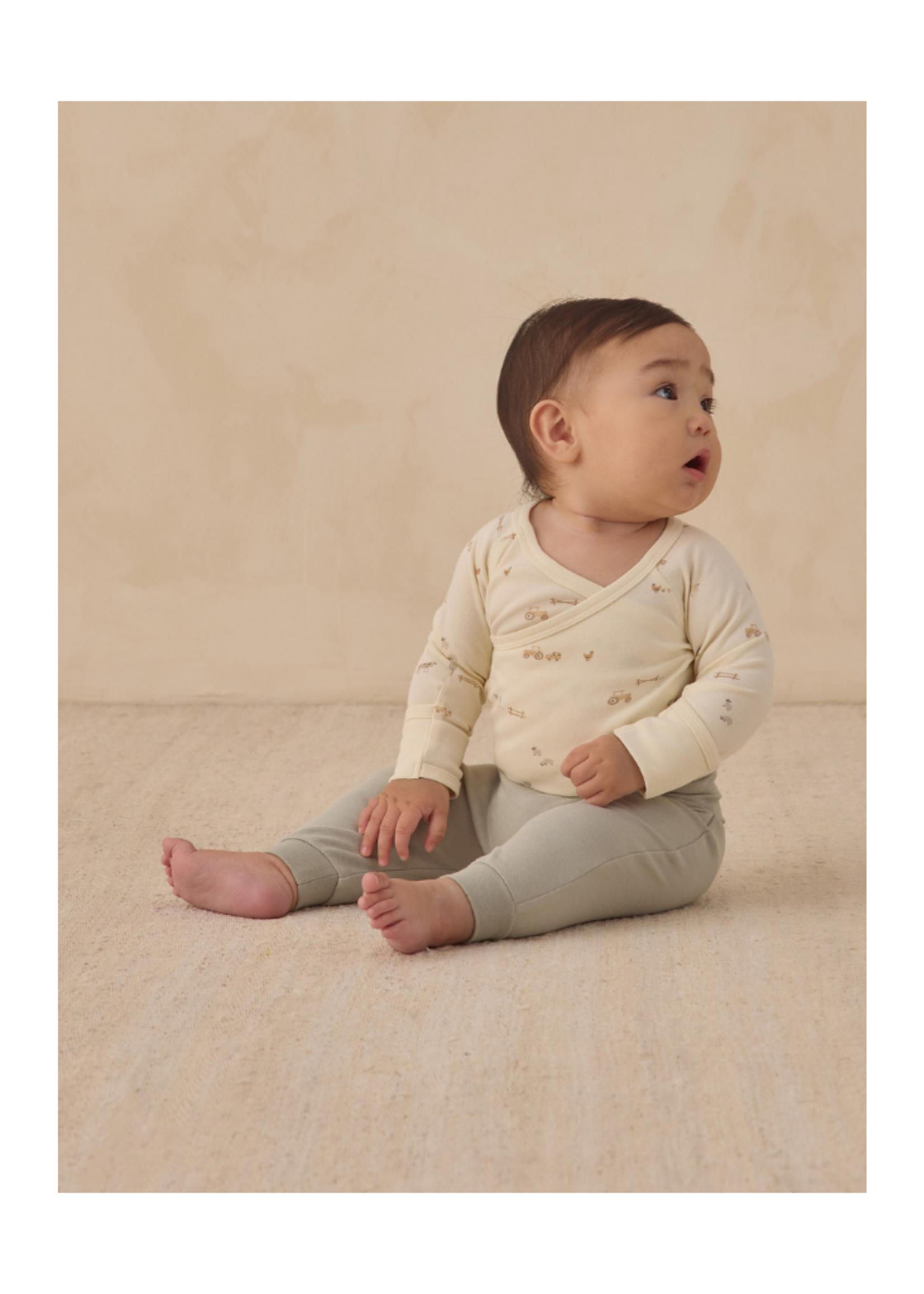 Quincy Mae Baby Pant - Sage