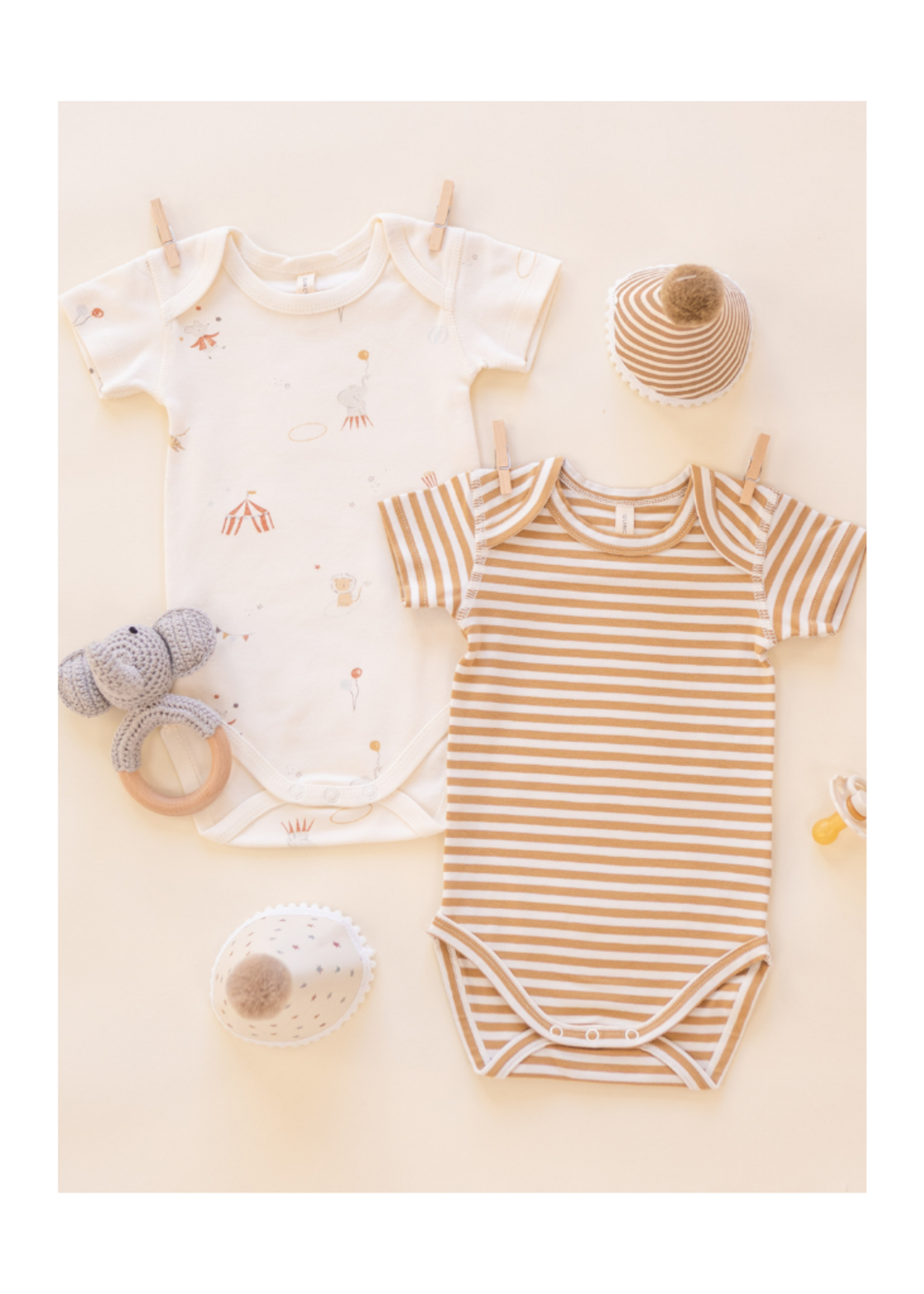 Quincy Mae Short Sleeve Bodysuit - Carnival