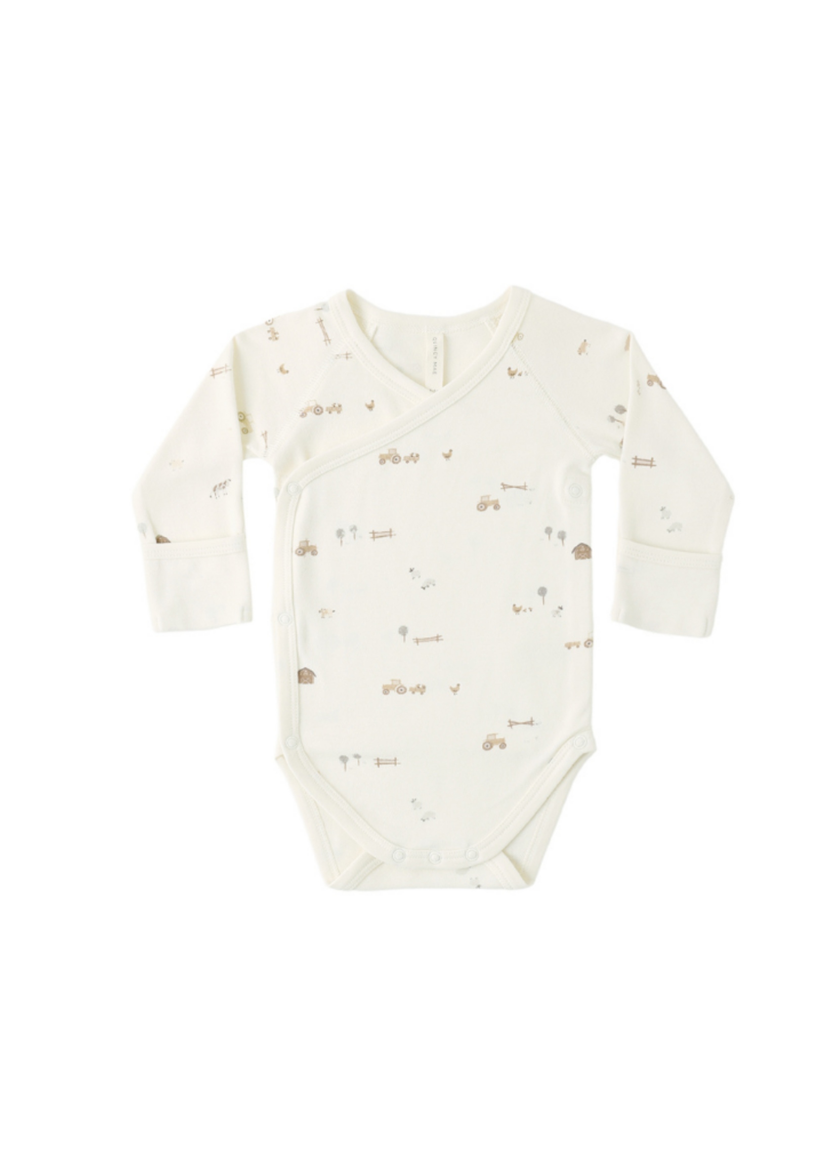 Quincy Mae Side Snap Bodysuit - Farm