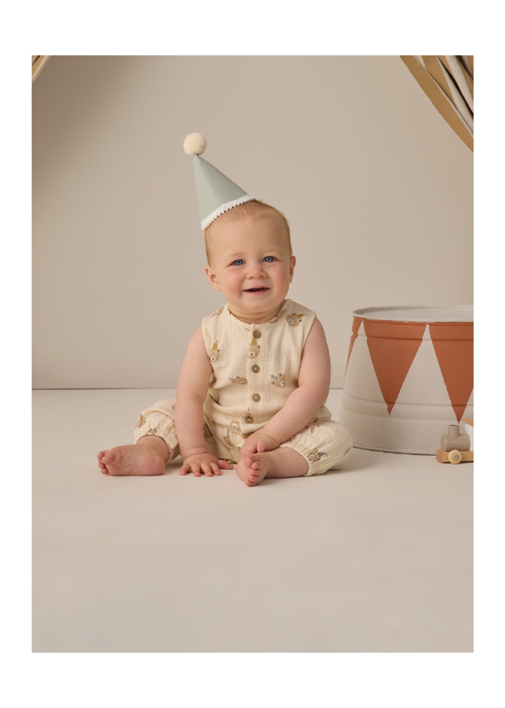 Quincy Mae Woven Jumpsuit - Party Bears