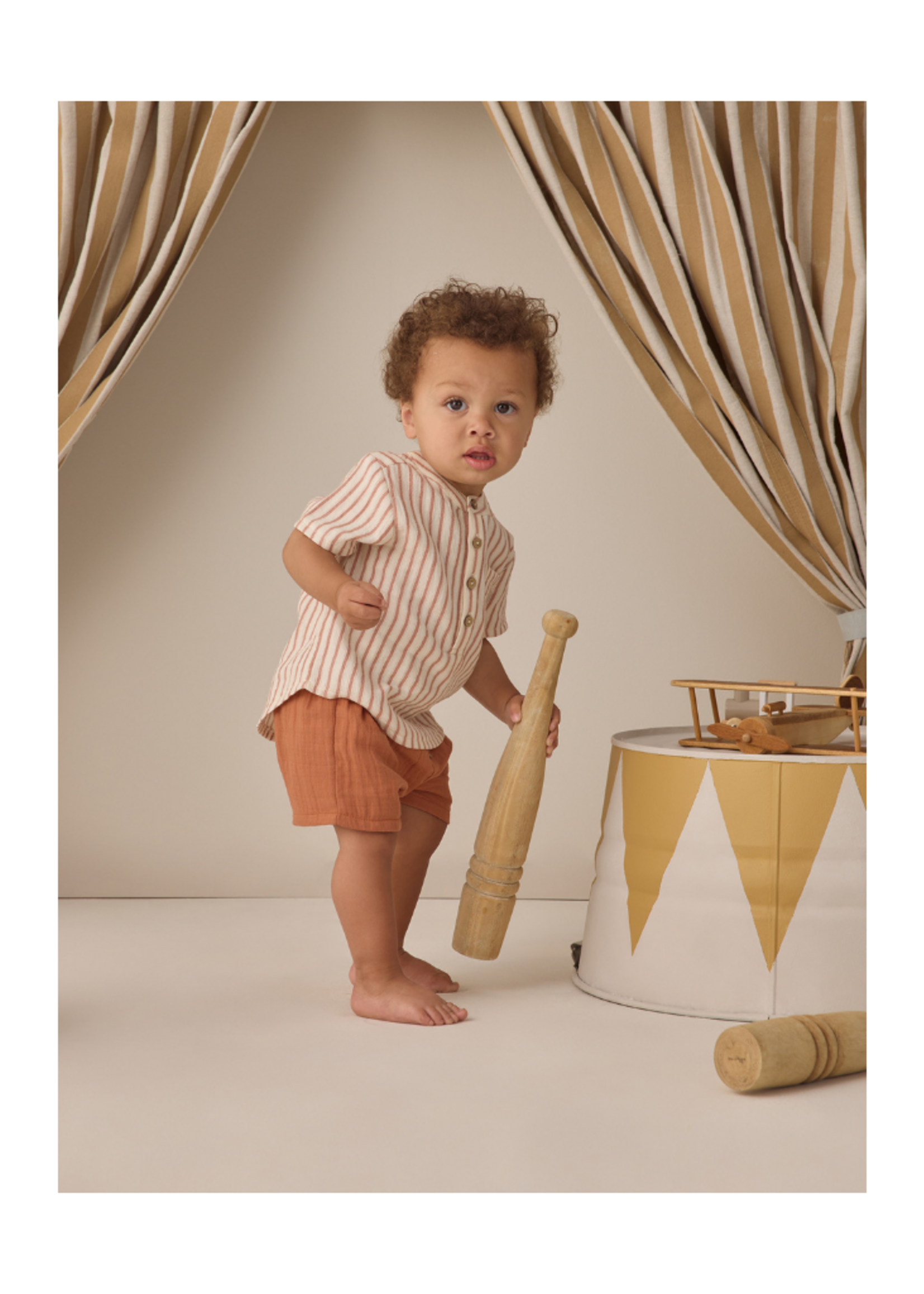 Quincy Mae Woven Short - Poppy