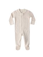 Quincy Mae Zip Long Sleeve Footie - Ditsy