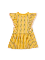 Tea Collection Crochet Trim Ruffle Dress