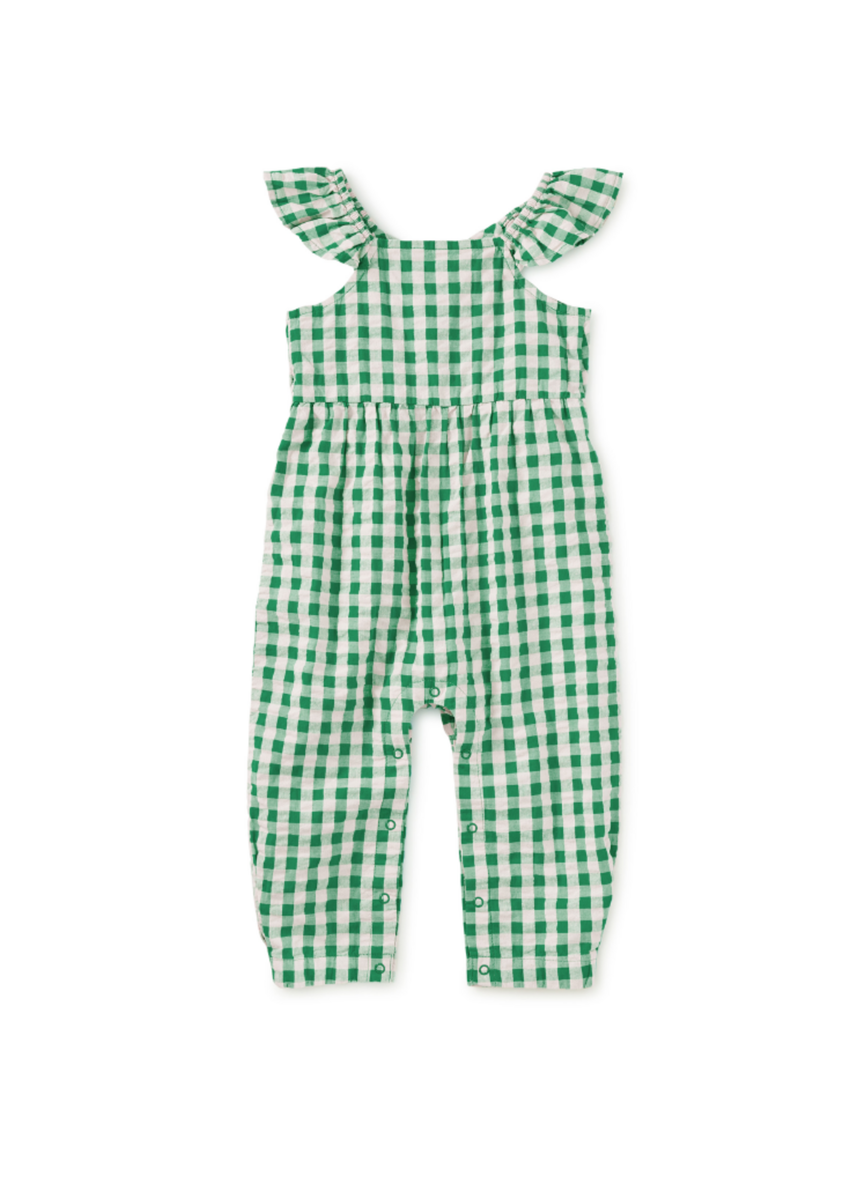 Tea Collection Flutter Button Back Romper