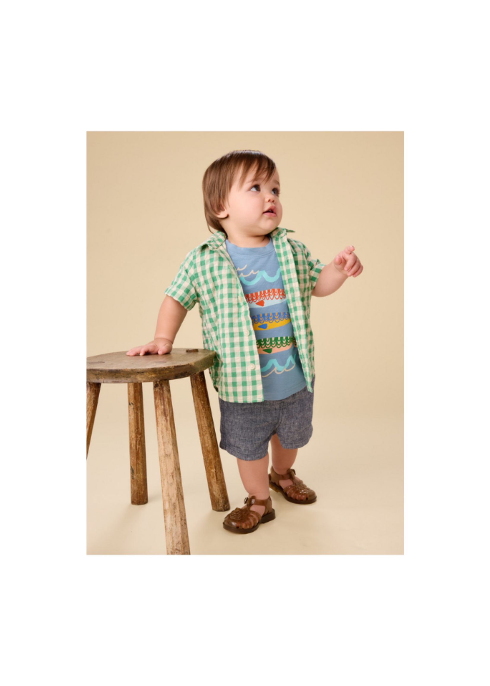Tea Collection Plaid Woven Shirt