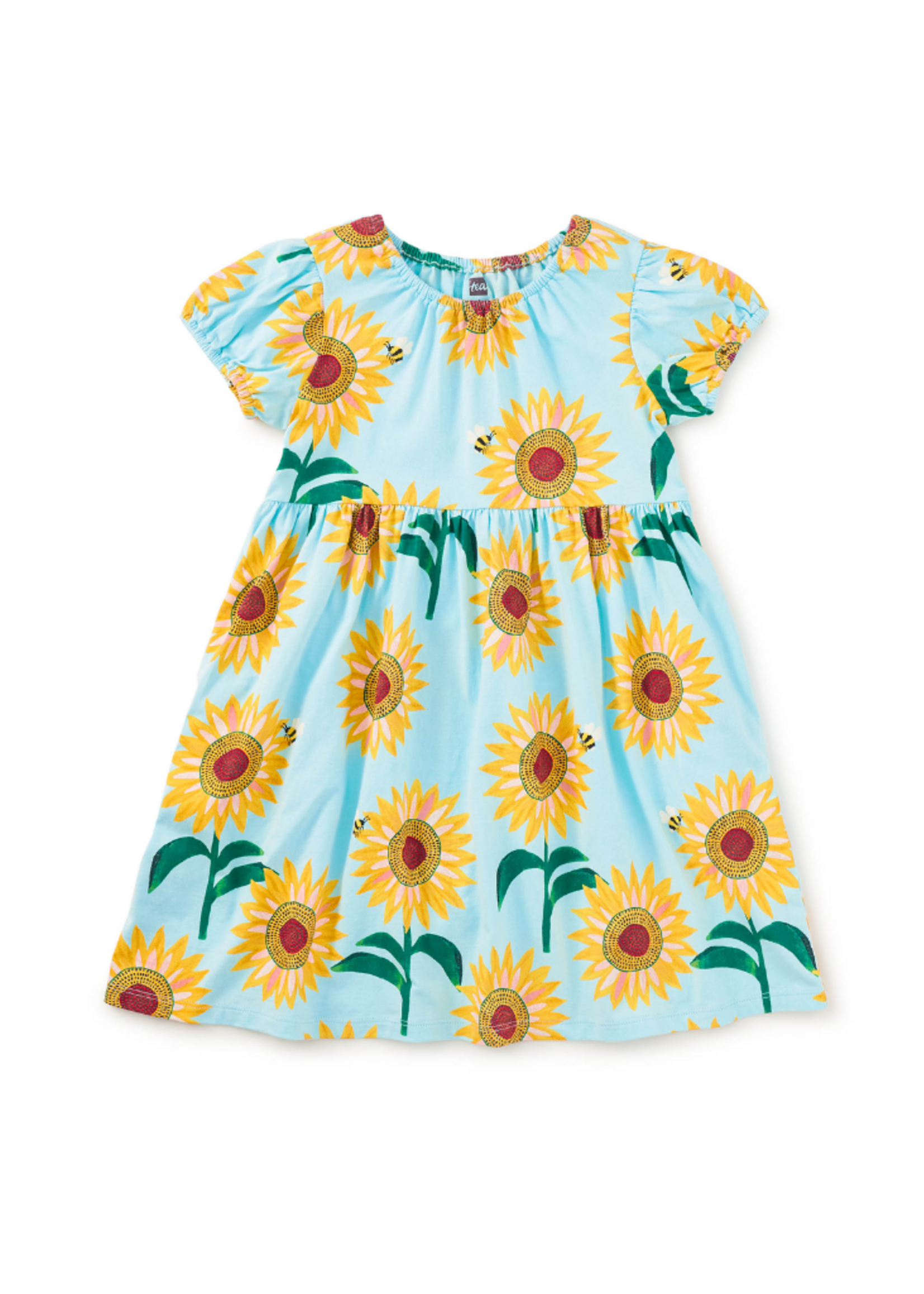 Tea Collection Puff Sleeve Empire Dress