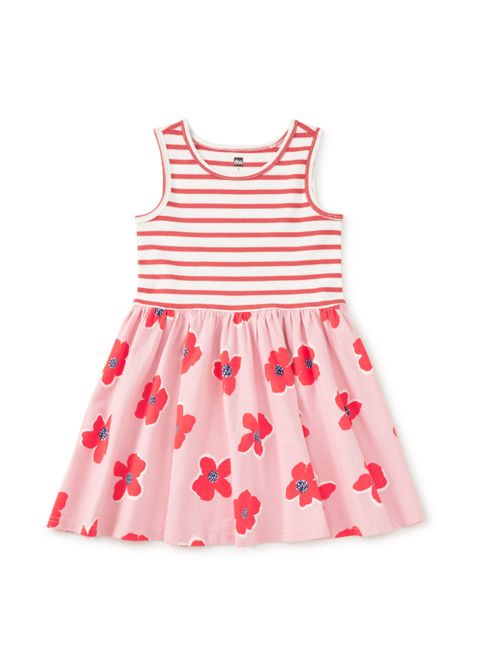 Tea Collection Print Mix Tank Dress