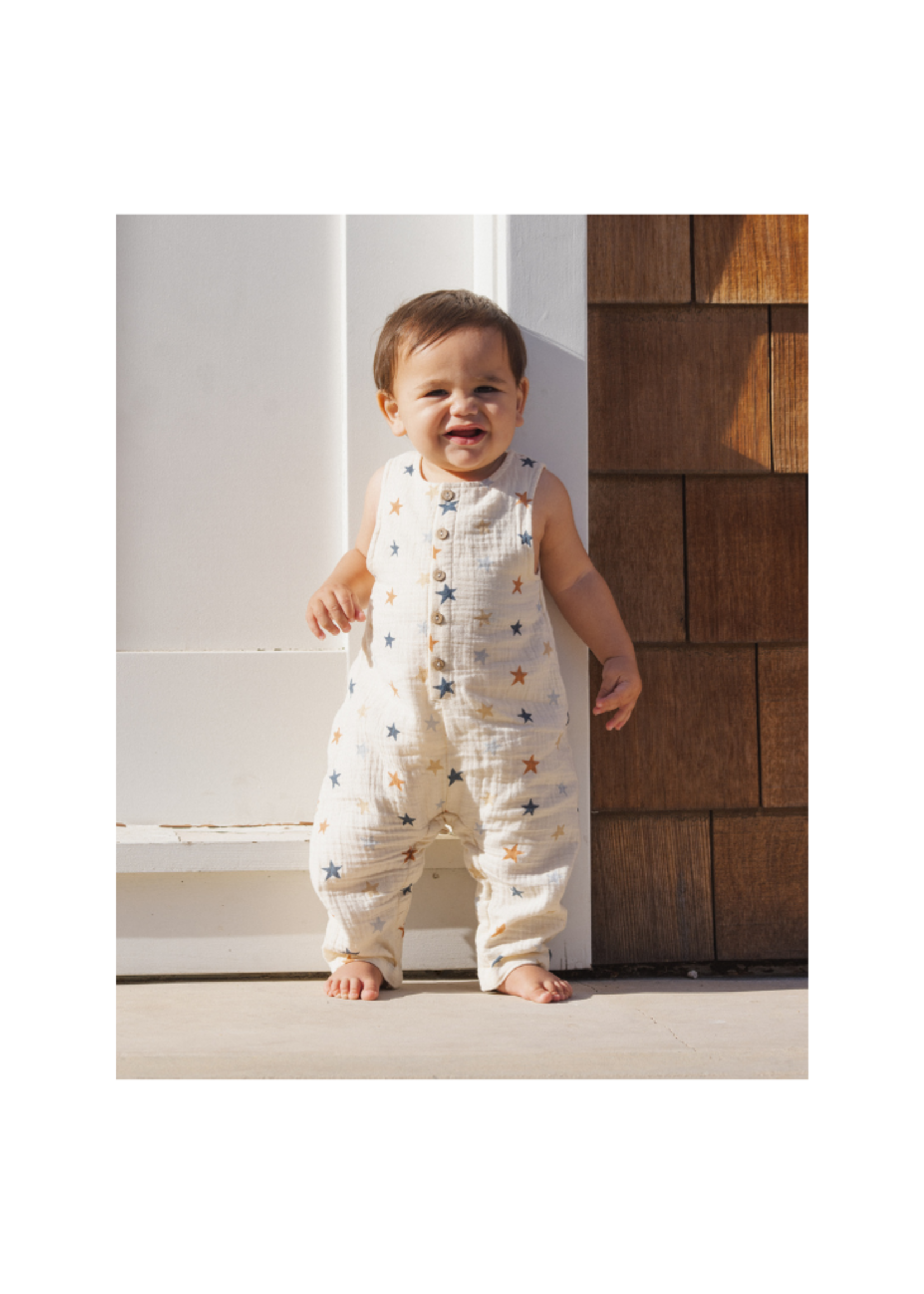 Rylee + Cru Button Jumpsuit - Stars