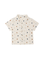 Rylee + Cru Lapel Collar Shirt - Stars