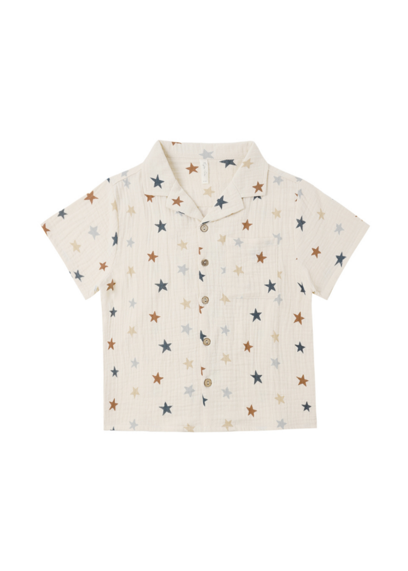 Rylee + Cru Lapel Collar Shirt - Stars