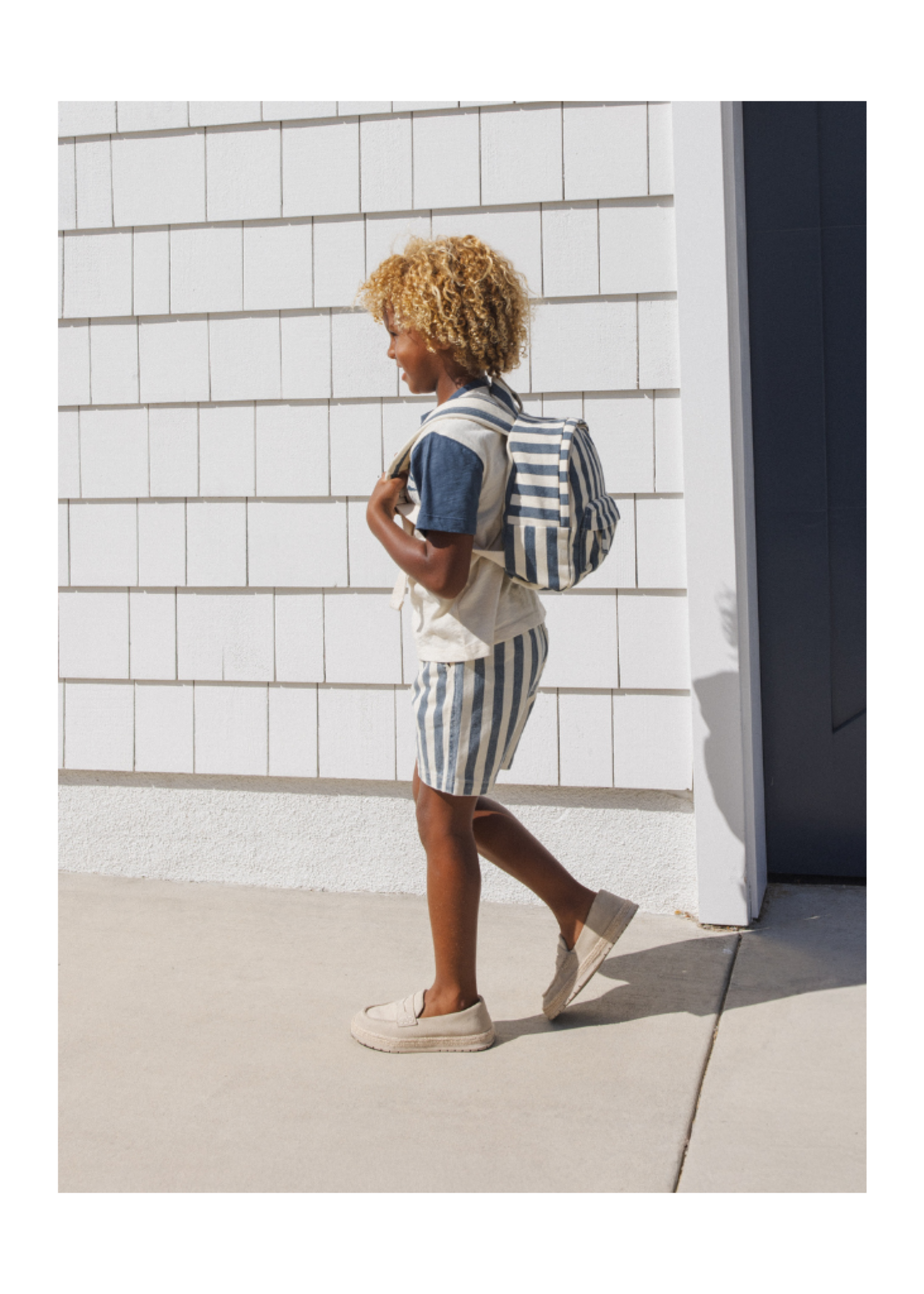 Rylee + Cru Mini Backpack - Navy Stripe