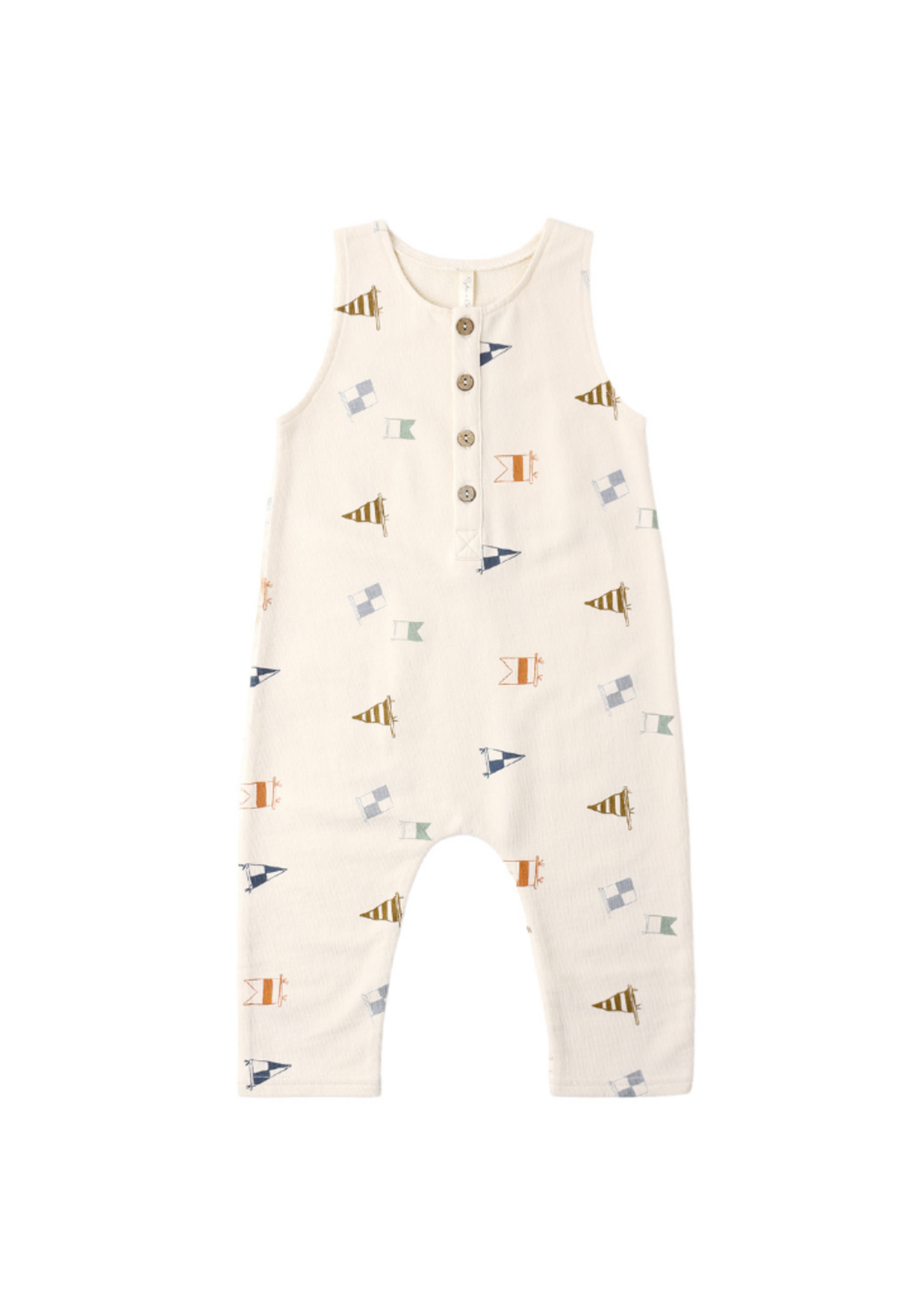 Rylee + Cru Terry Jumpsuit - Flags