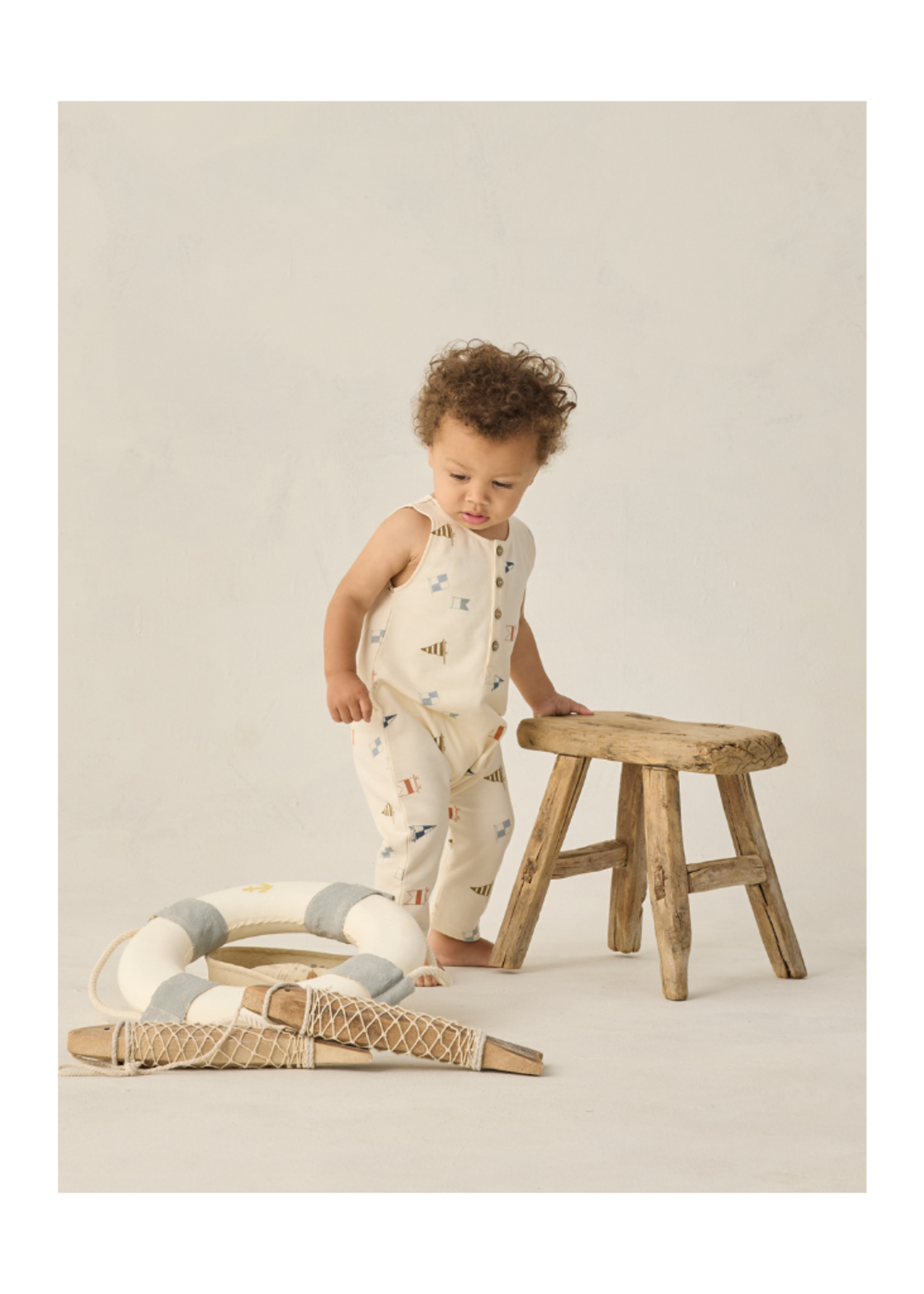 Rylee + Cru Terry Jumpsuit - Flags
