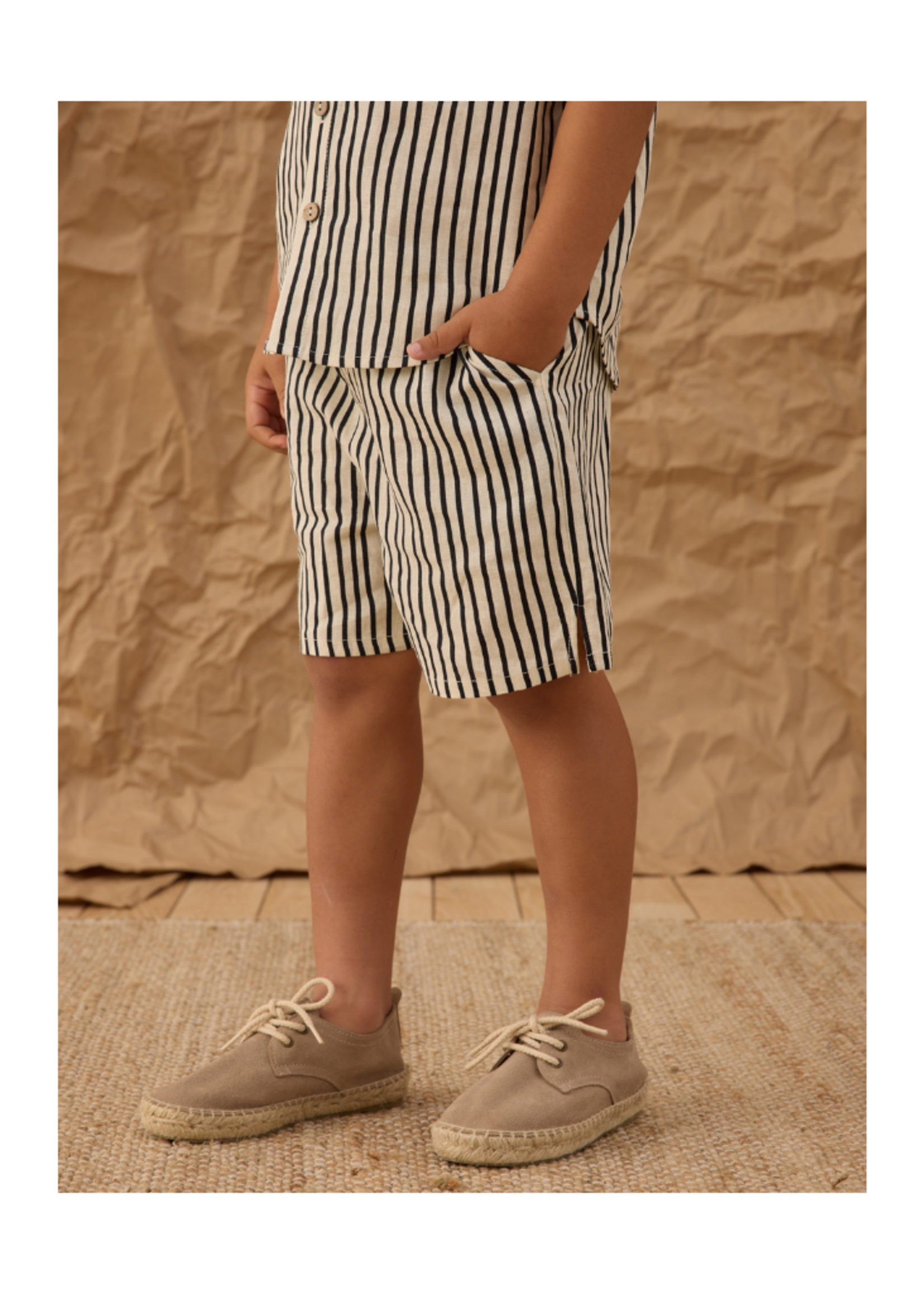 Rylee + Cru Perry Short - Wavy Stripe