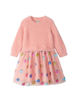 Hatley Apple Orchard Fuzzy Mixed Dress