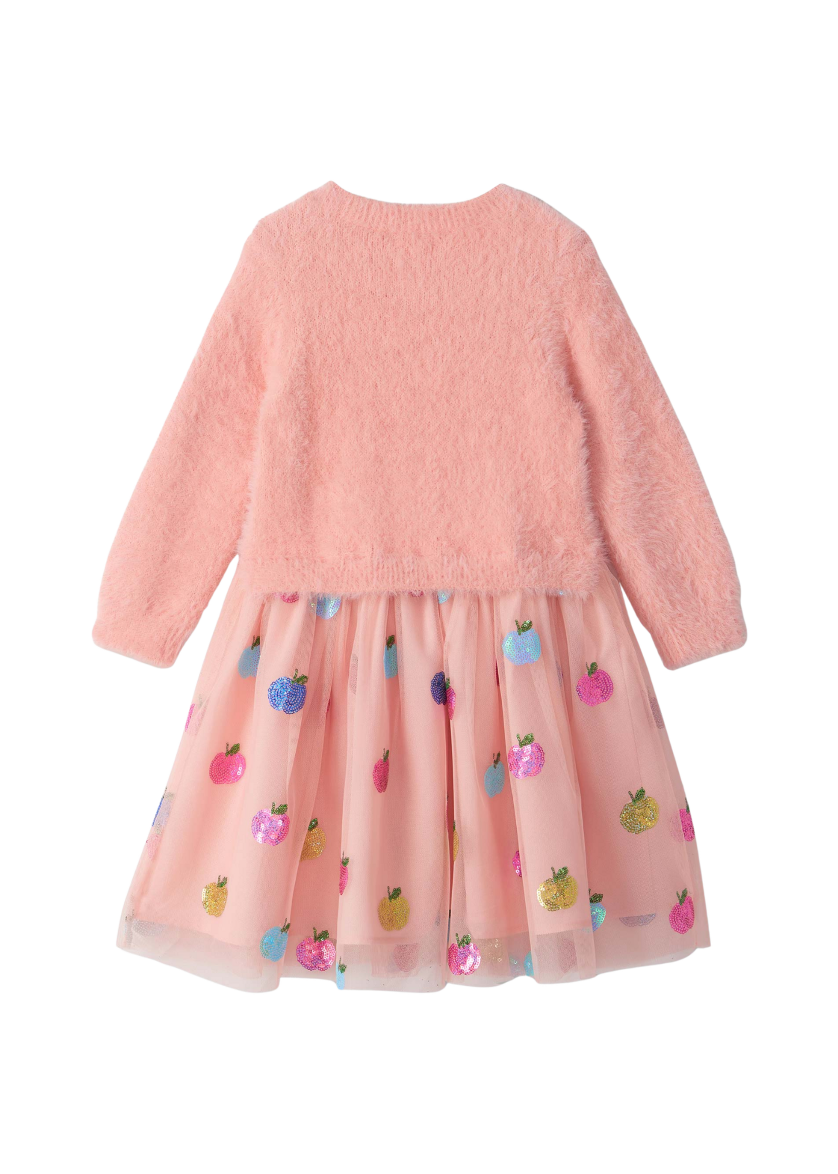 Hatley Apple Orchard Fuzzy Mixed Dress
