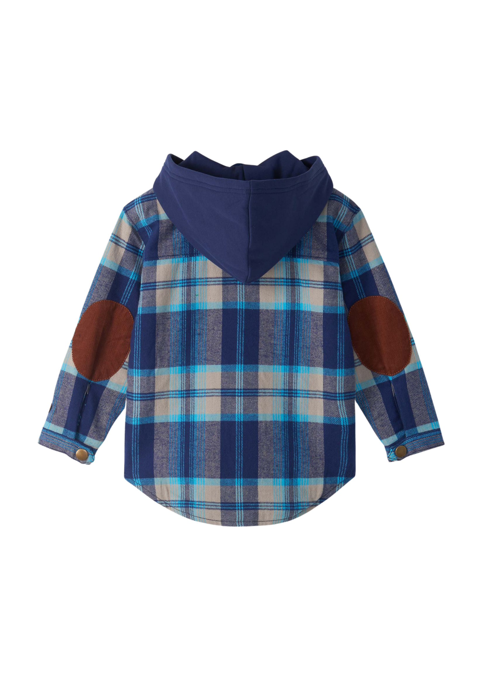 Hatley Blue Huntington Plaid Flannel Hoodie