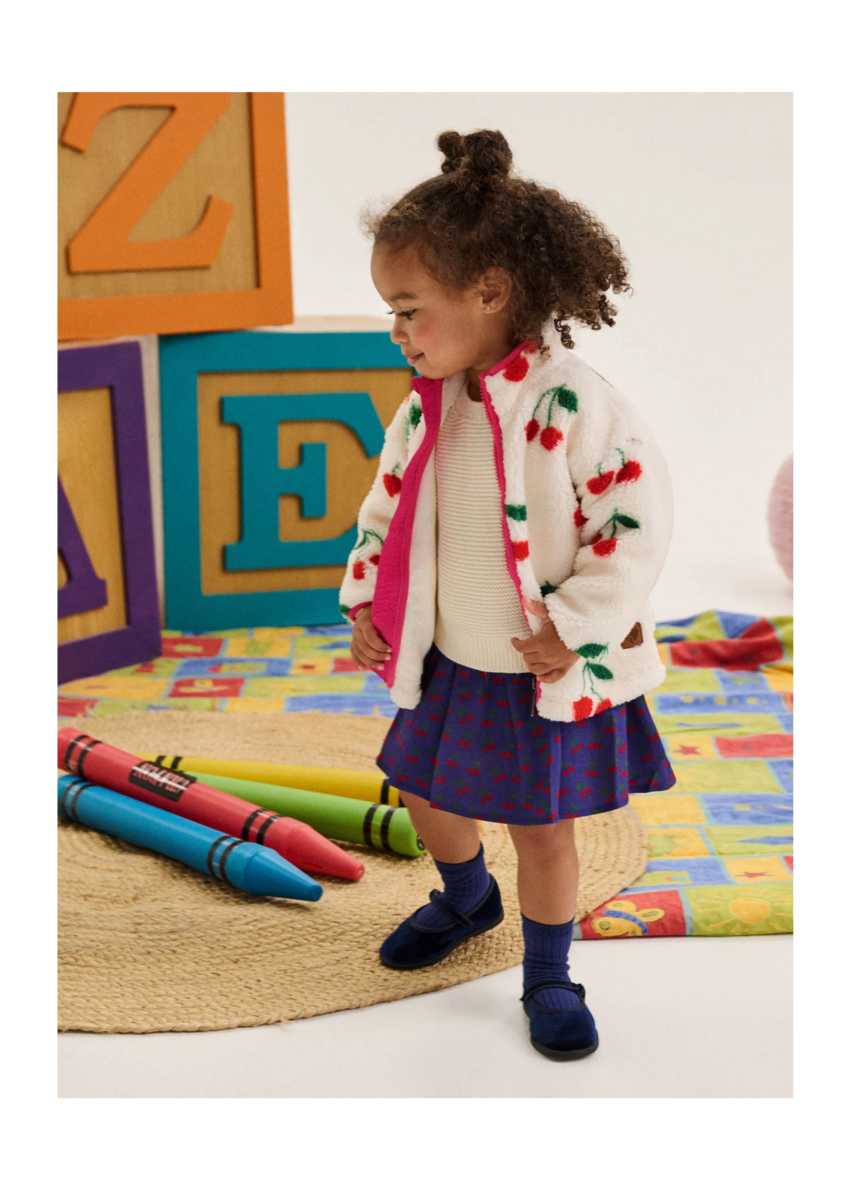 Hatley Cherries Sherpa Jacket