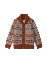 Hatley Fair Isle Shawl Collar Cardigan