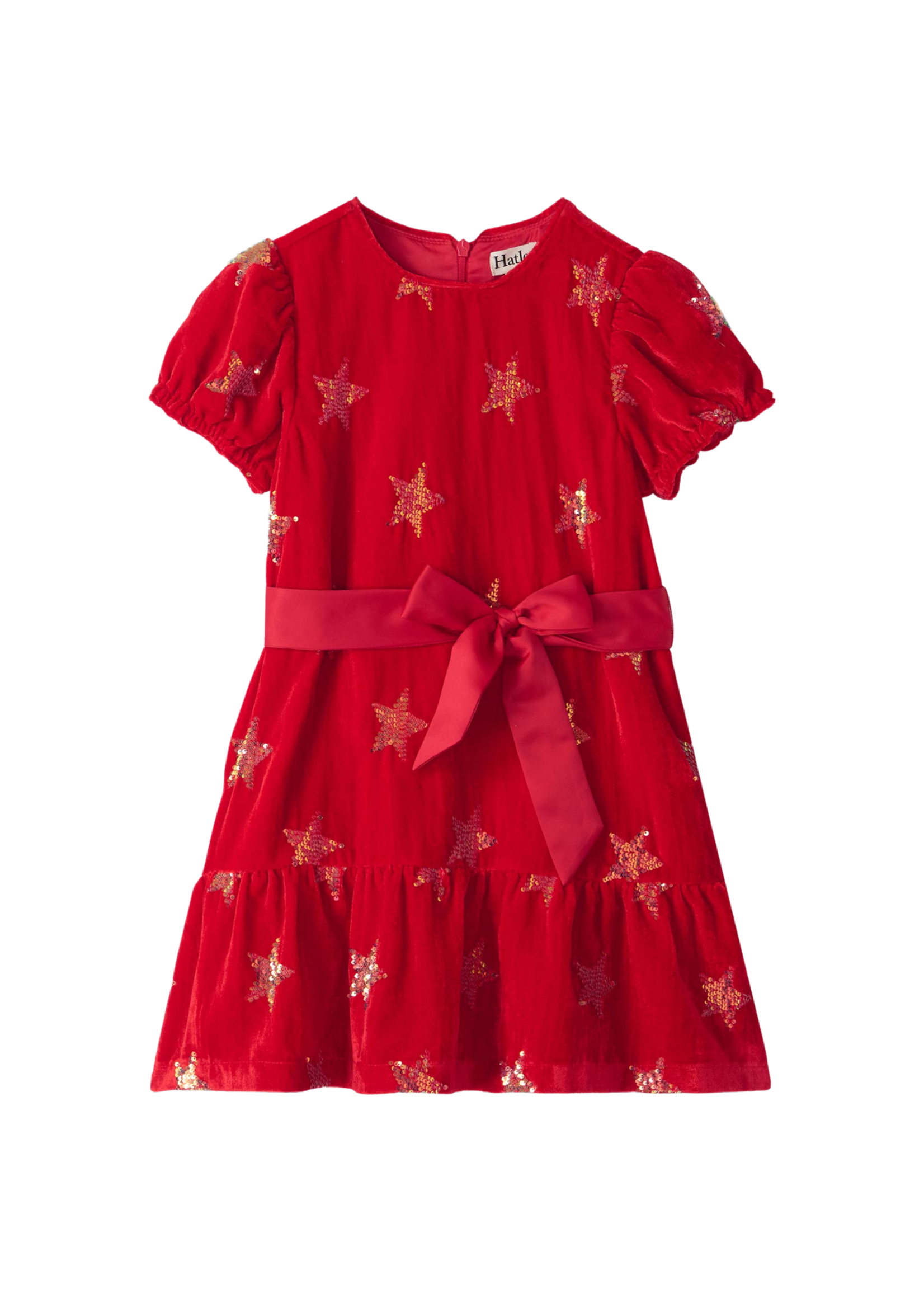 Hatley Star Sequins Velvet Dress
