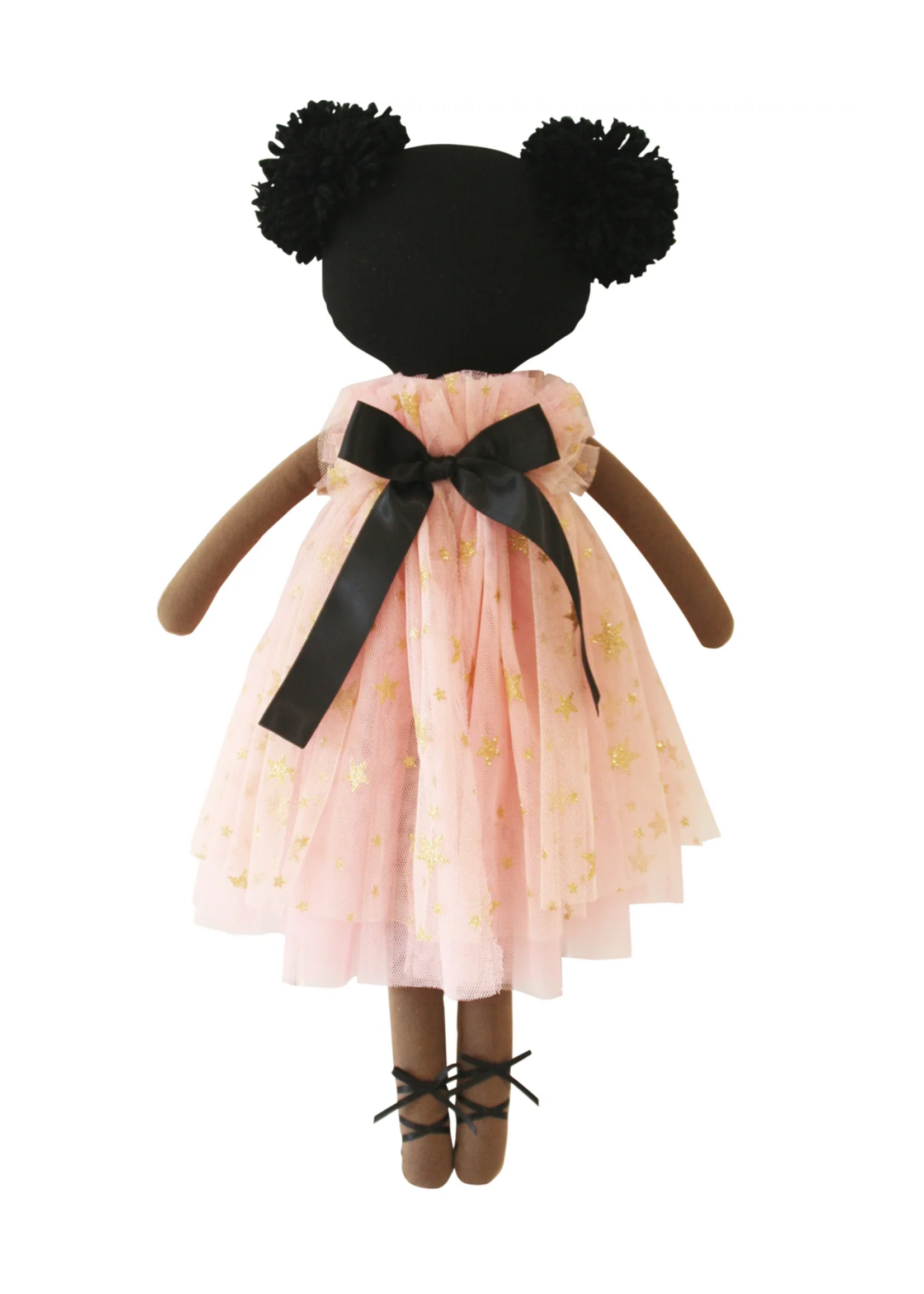 Alimrose Halle Ballerina Doll - Darker Brown &Ebony