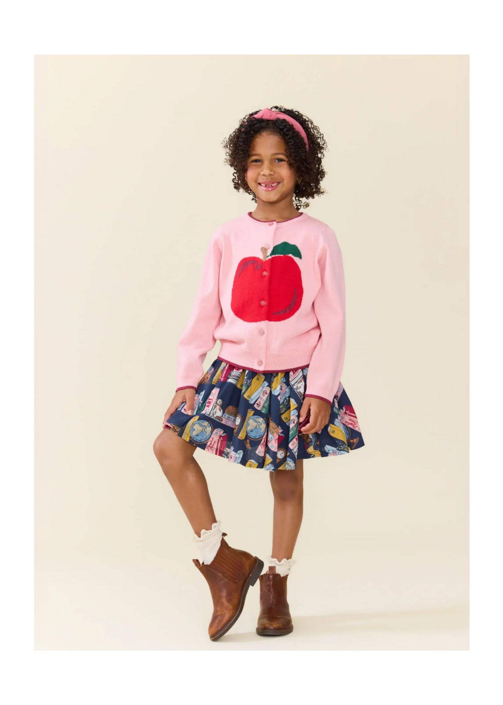 Pink Chicken Maude Sweater - Crisp Apple