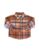 Pink Chicken Jack Shirt - Hayride Plaid
