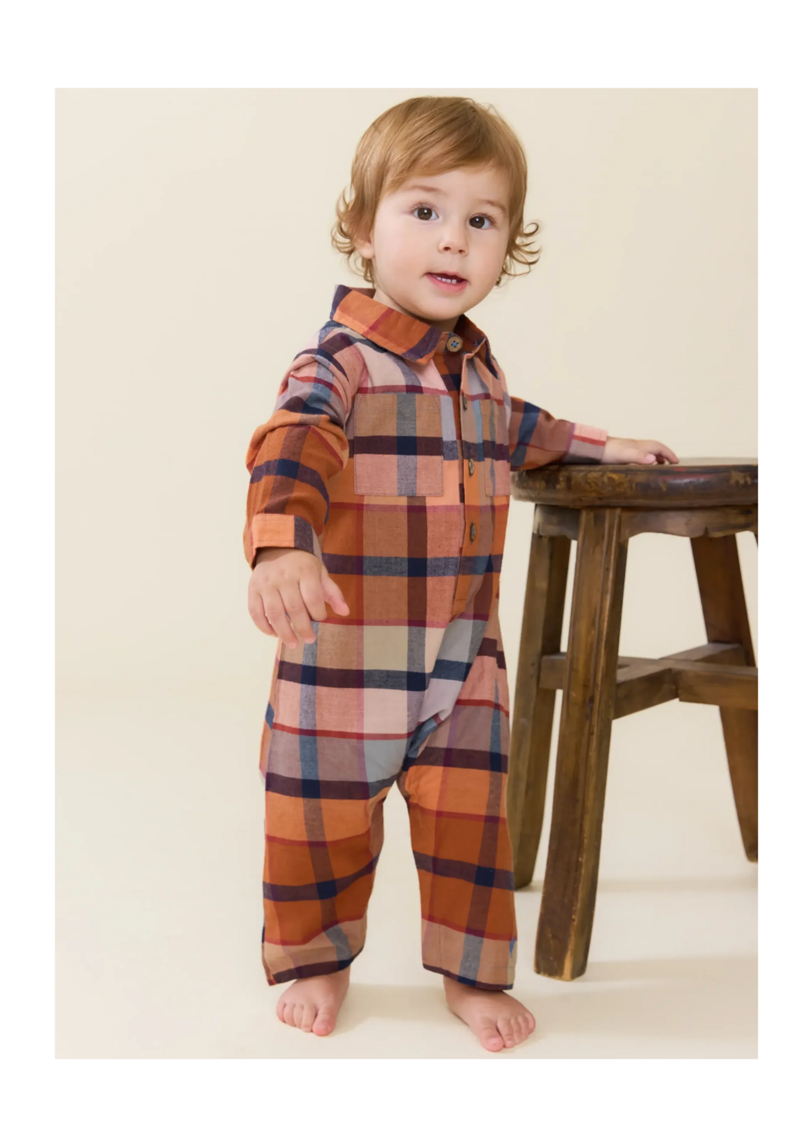 Pink Chicken Easton Jumper - Hayride Plaid