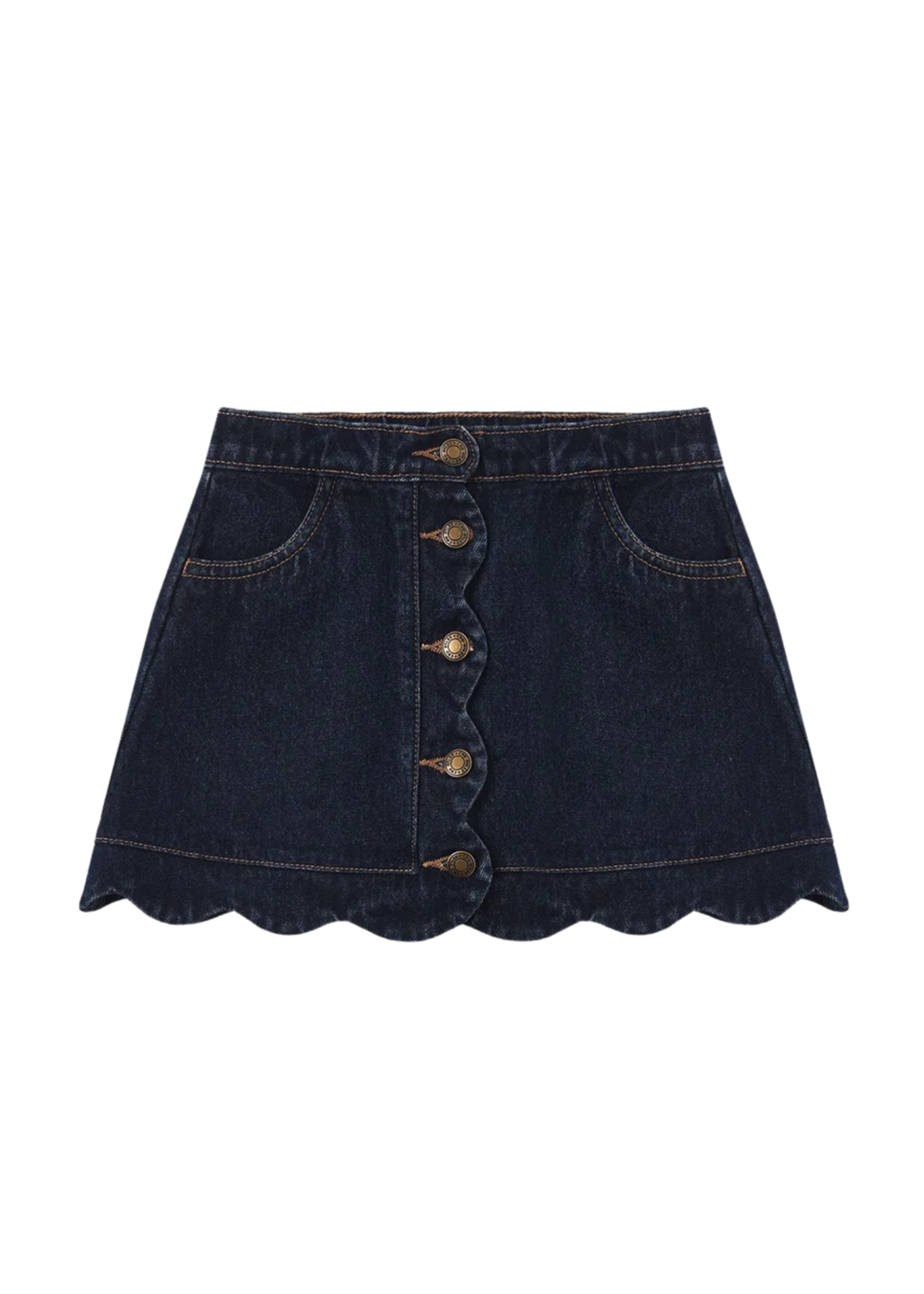 Rylee + Cru Scallop Mini Skirt
