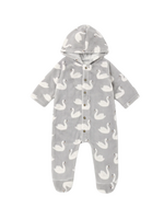 Rylee + Cru Fleece Jumpsuit - Swans