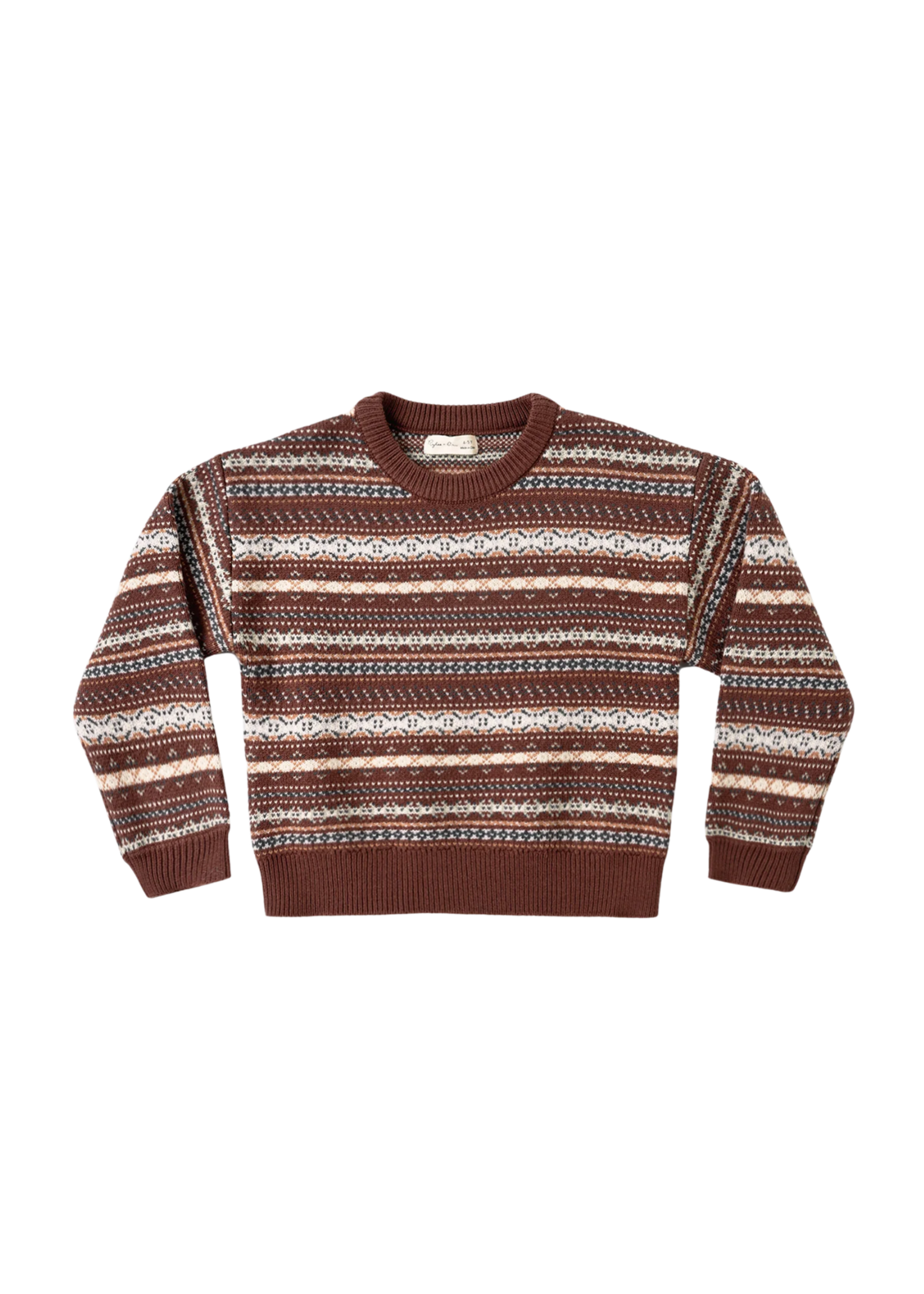 Rylee + Cru Aspen Sweater - Mulberry Multi-Stripe