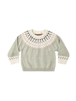 Rylee + Cru Fair Isle Sweater - Sage