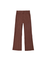 Rylee + Cru Flare Rib Knit Pant - Mulberry