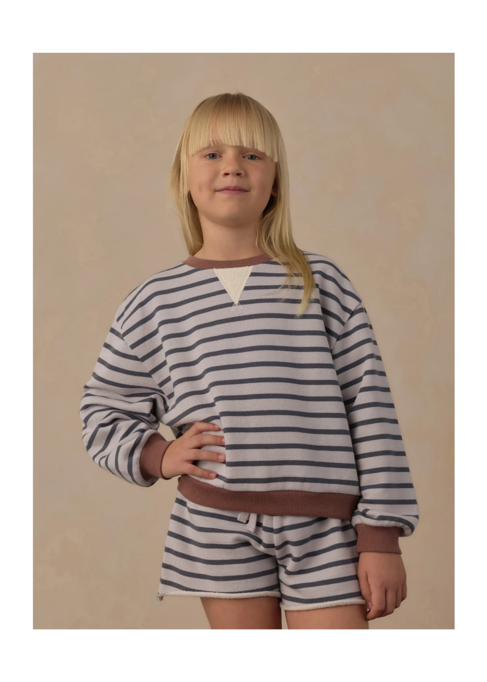Rylee + Cru Legend Sweatshirt - Midnight Stripe